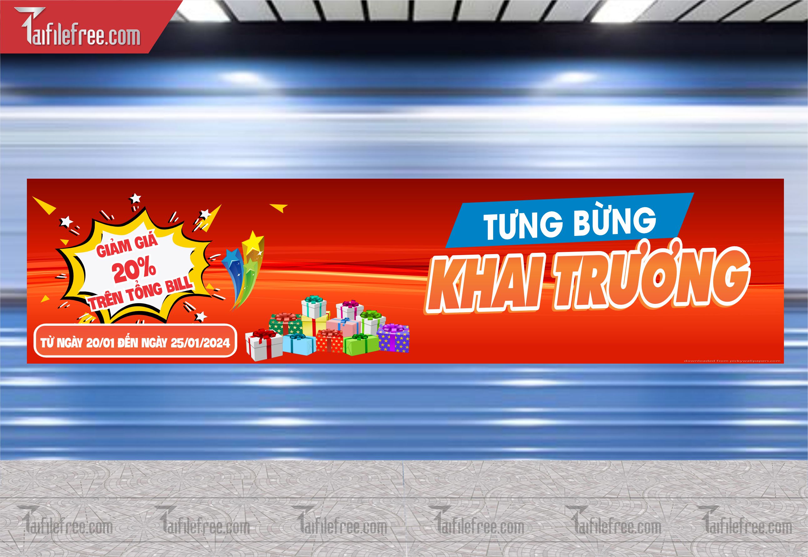Banner Băng Rôn Khai Trương Đẹp, Thu Hút_BR15