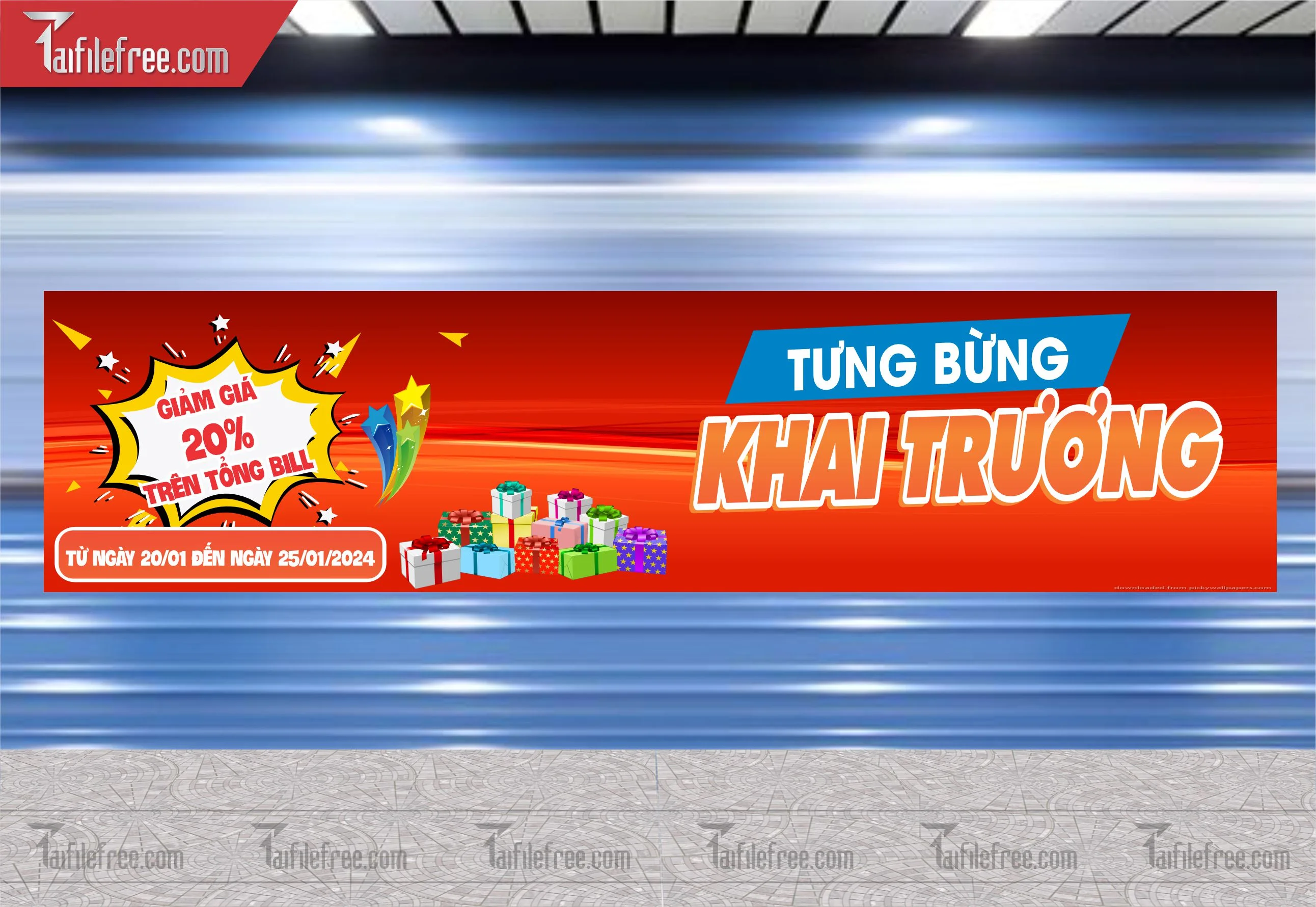 Banner Băng Rôn Khai Trương Đẹp, Thu Hút_BR15