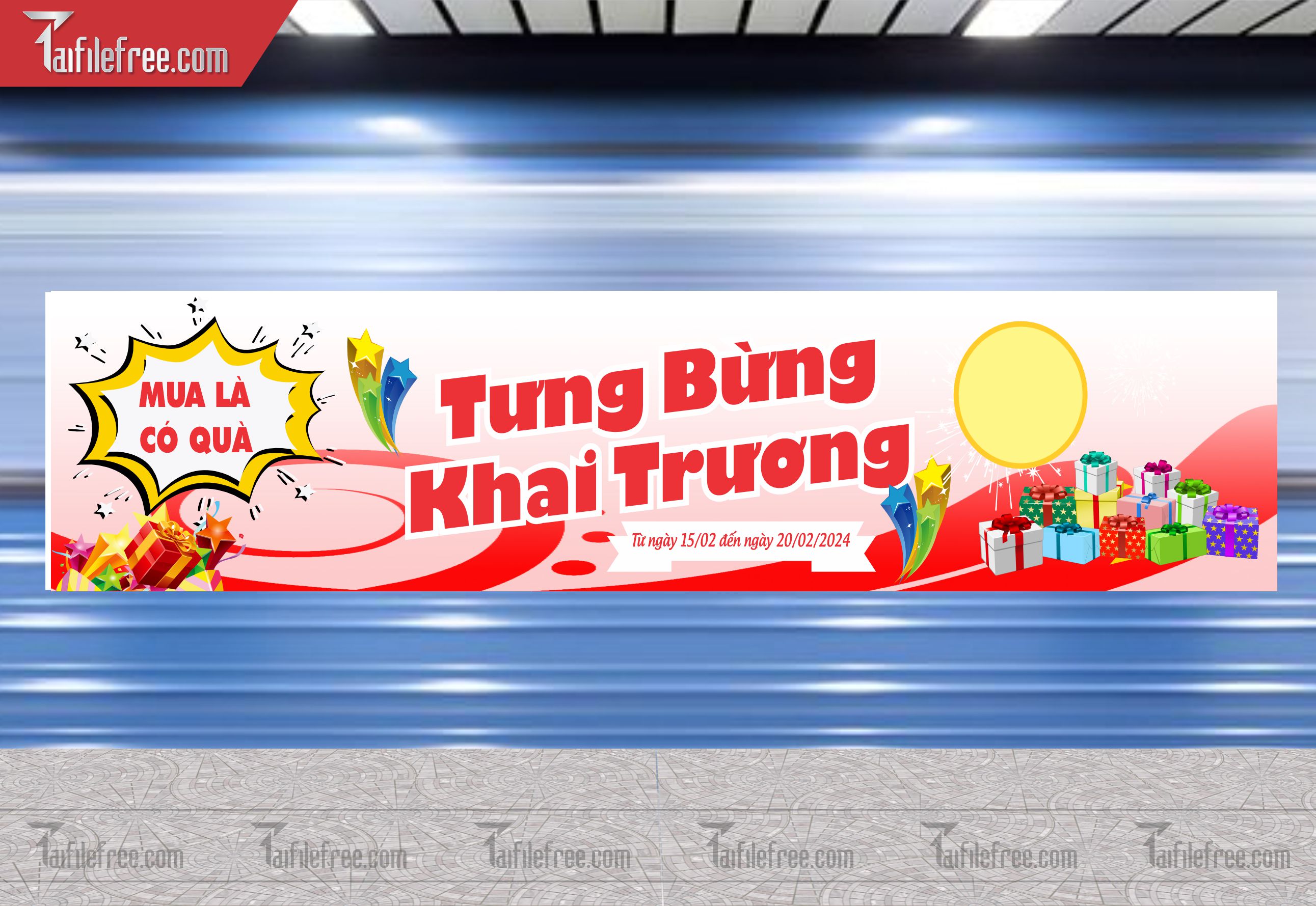 Banner Băng Rôn Khai Trương Đẹp, Thu Hút_BR18
