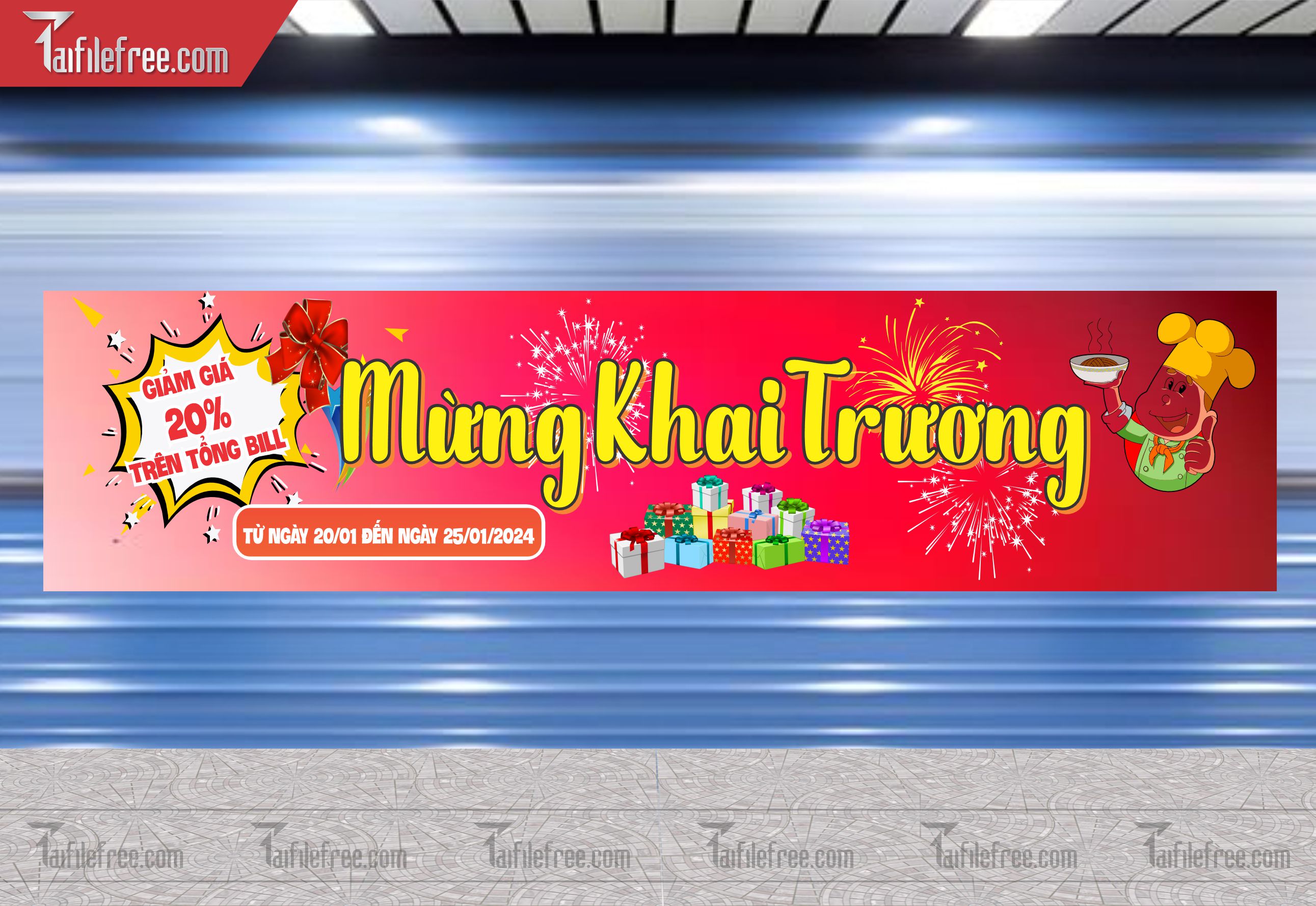 Banner Băng Rôn Khai Trương Đẹp, Thu Hút_BR21