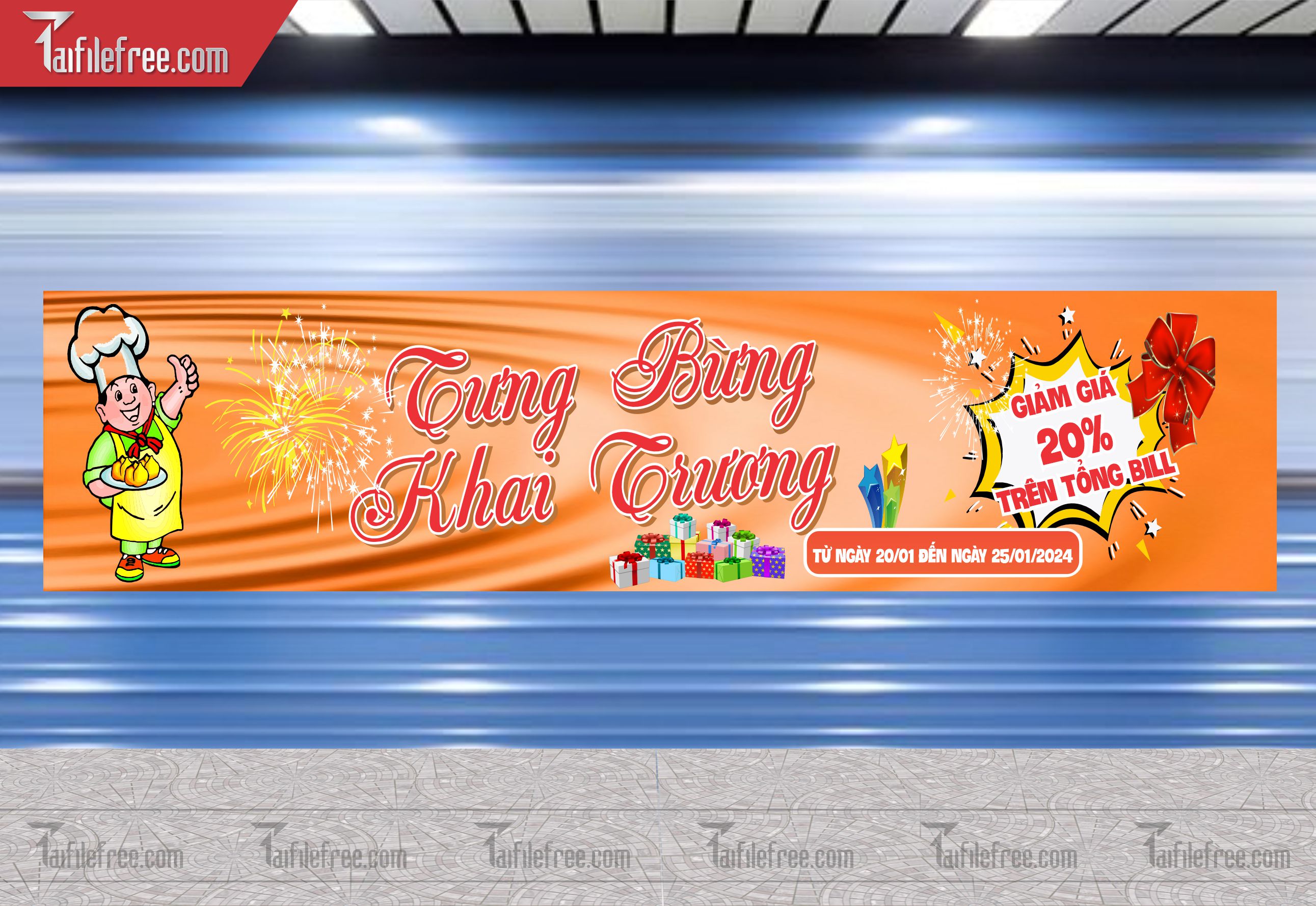 Banner Băng Rôn Khai Trương Đẹp, Thu Hút_BR24