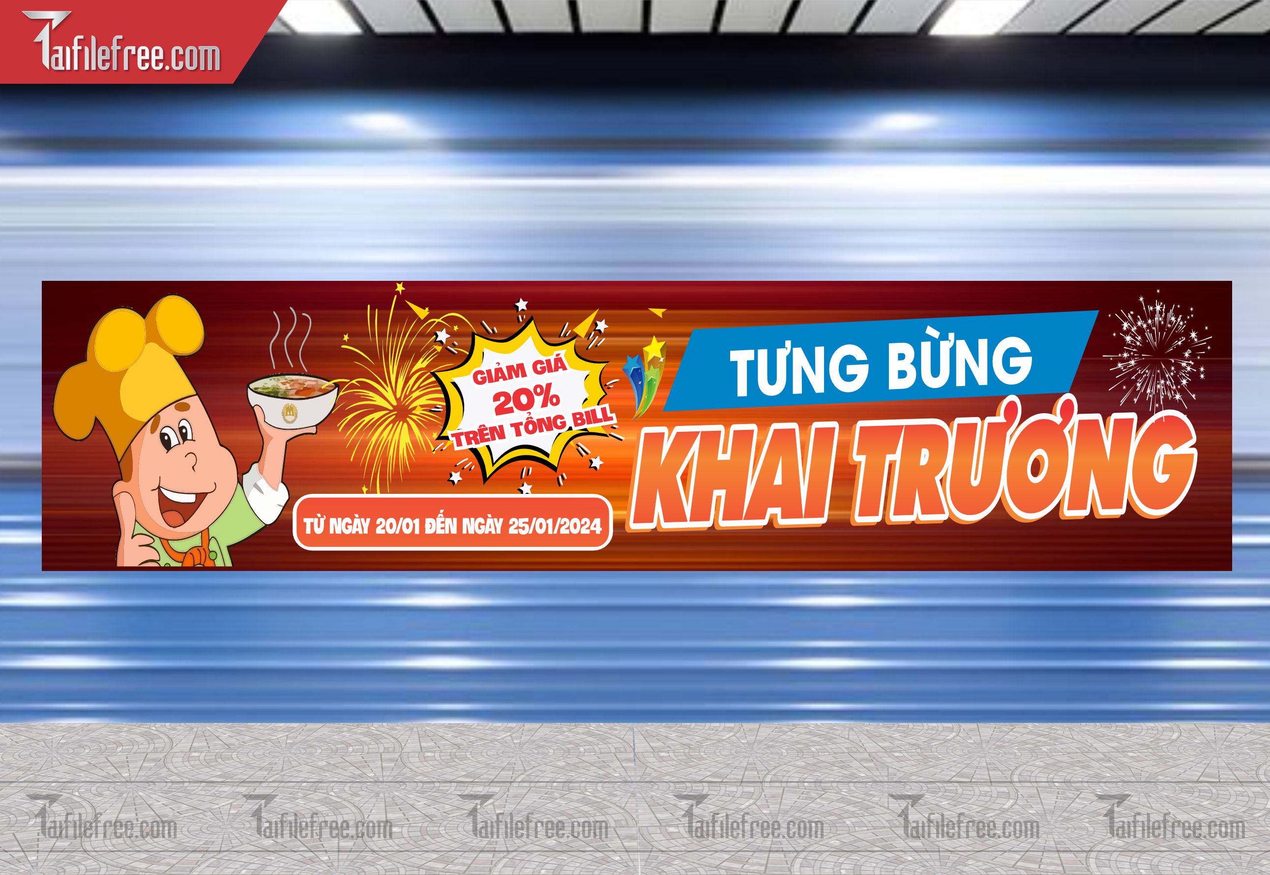 Banner Băng Rôn Khai Trương Đẹp, Thu Hút_BR25
