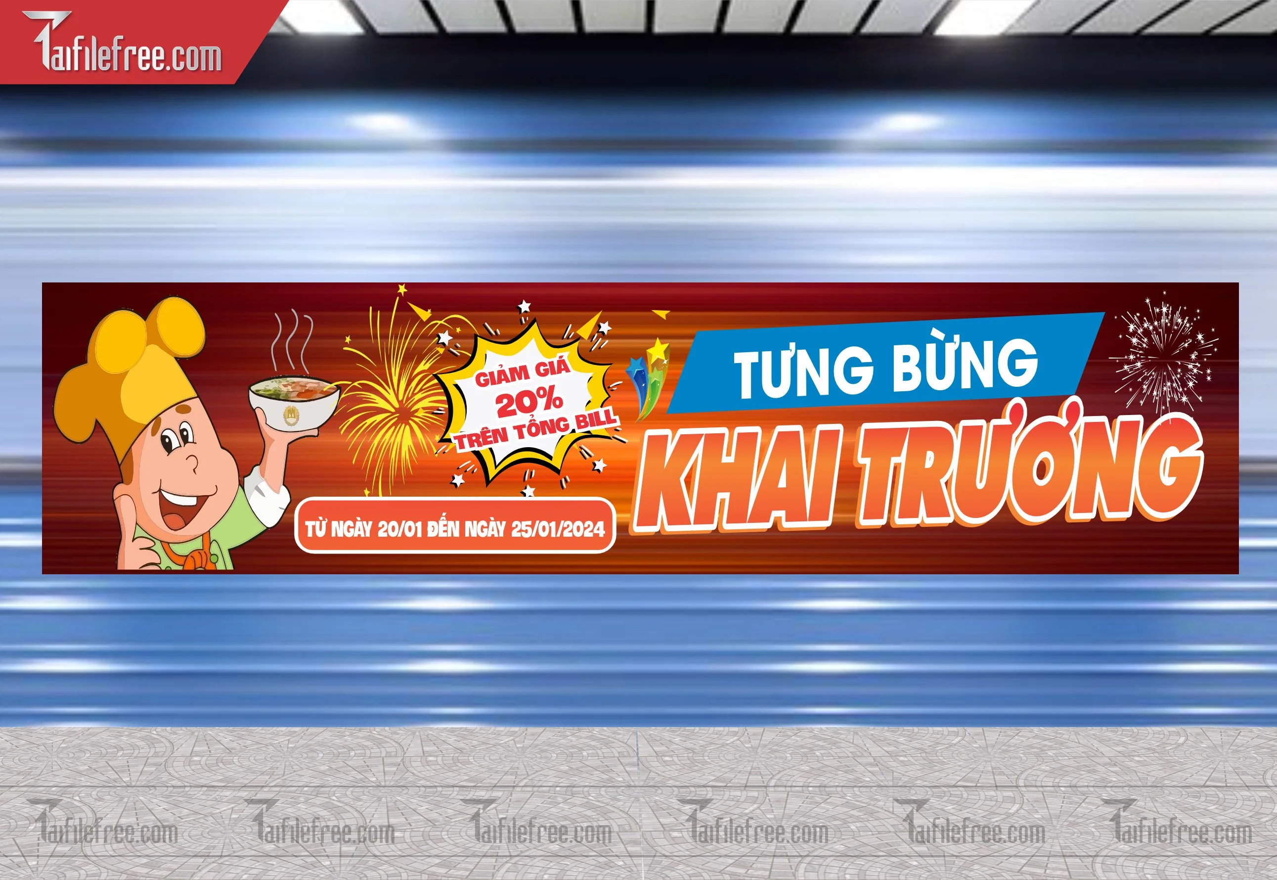 Banner Băng Rôn Khai Trương Đẹp, Thu Hút_BR25
