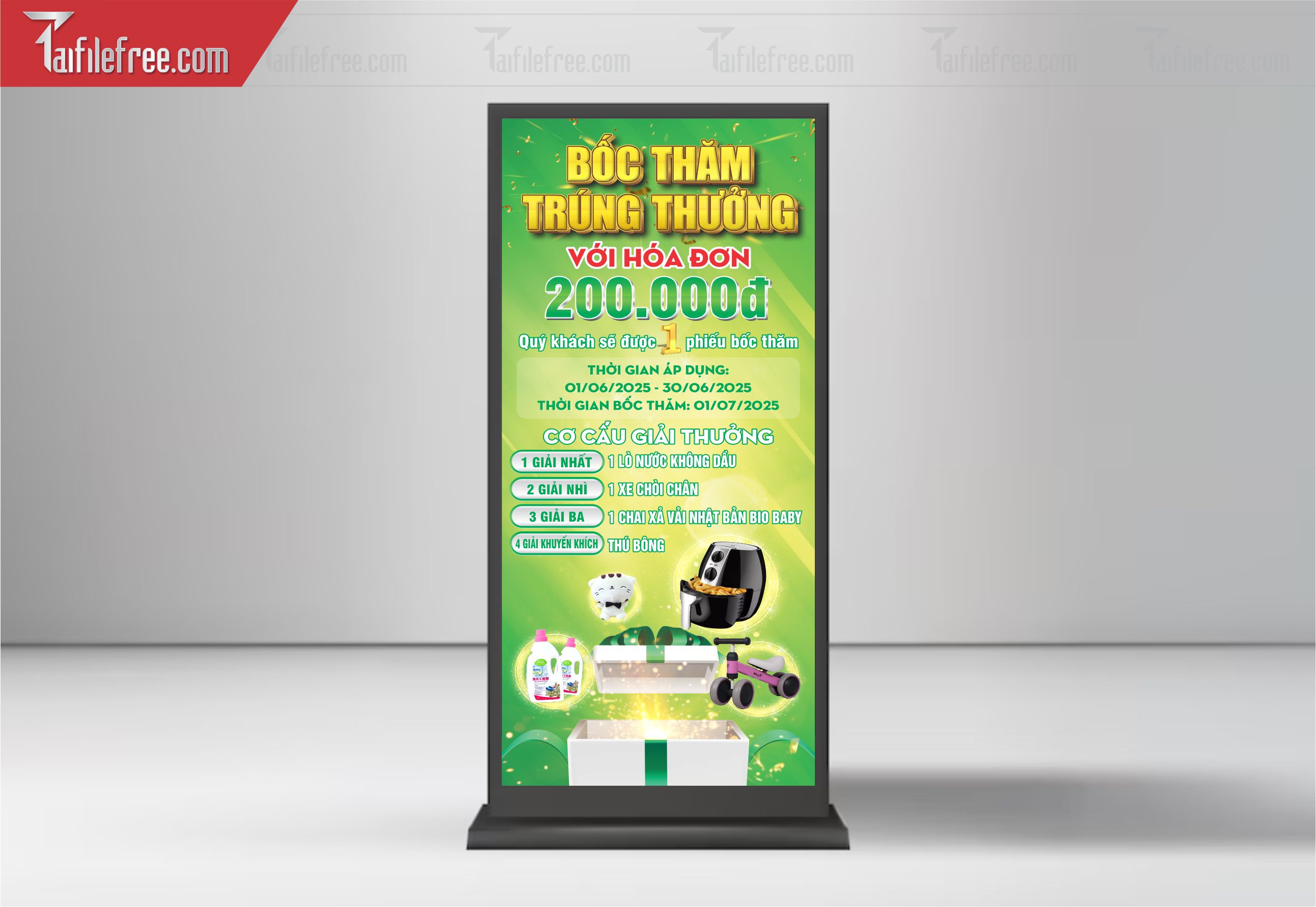 File Thiết Kế StandeeBốc Thăm Trúng Thưởng, Standee Điện Máy _BR77