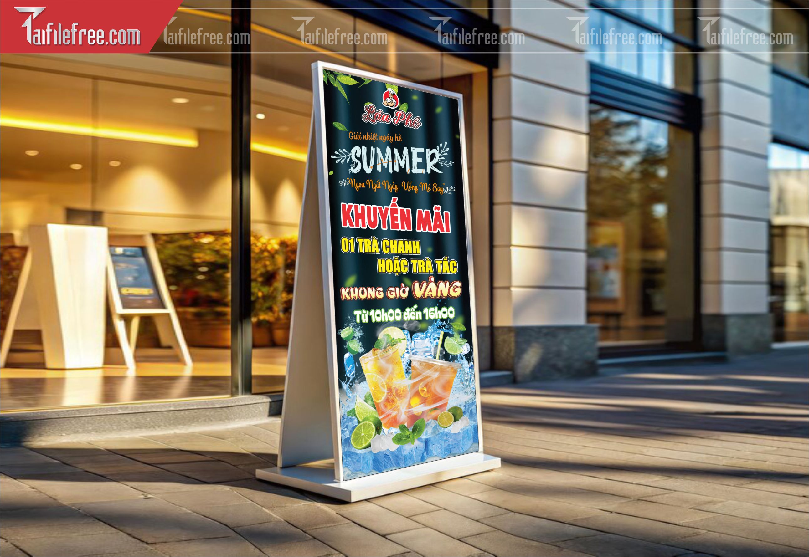 File Thiết Kế Standee Nhà Hàng, Standee Nước Giải Khát_BR81