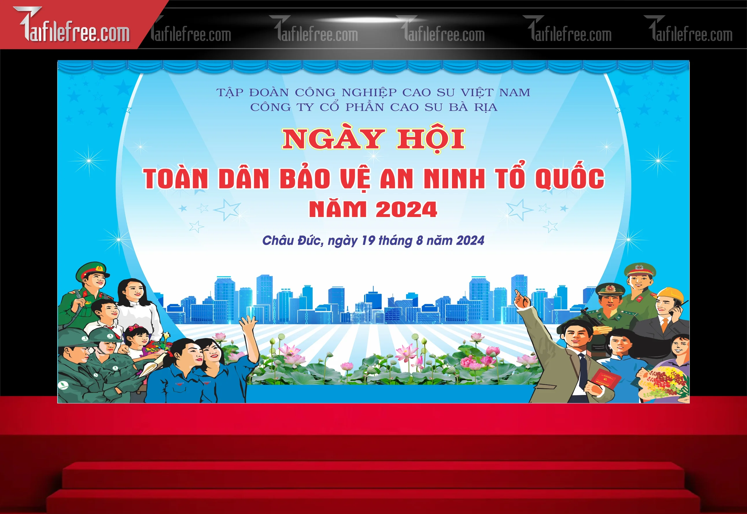 Maket Ngày Hội Toàn Dân Bảo Vệ An Ninh Tổ Quốc_CDT01