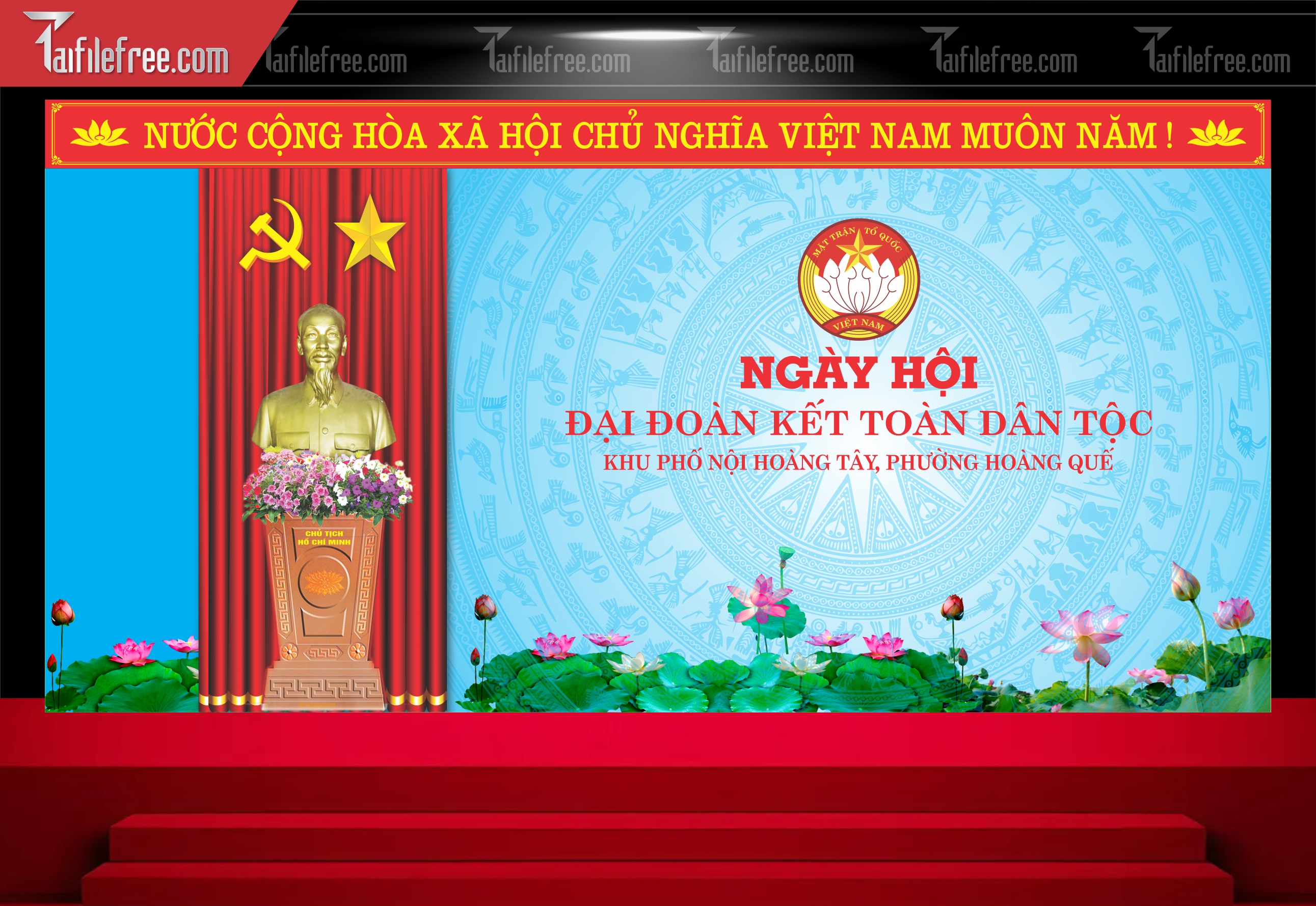 Maket Trang Trí Ngày Hội Đại Đoàn Kết Dân Tộc_CDT10