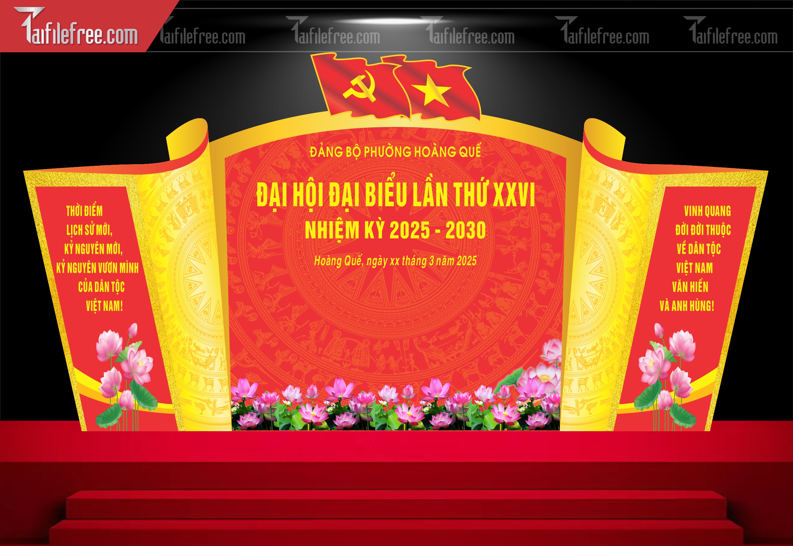 Maket Trang Trí Ngày Hội Đảng Bộ_CDT15