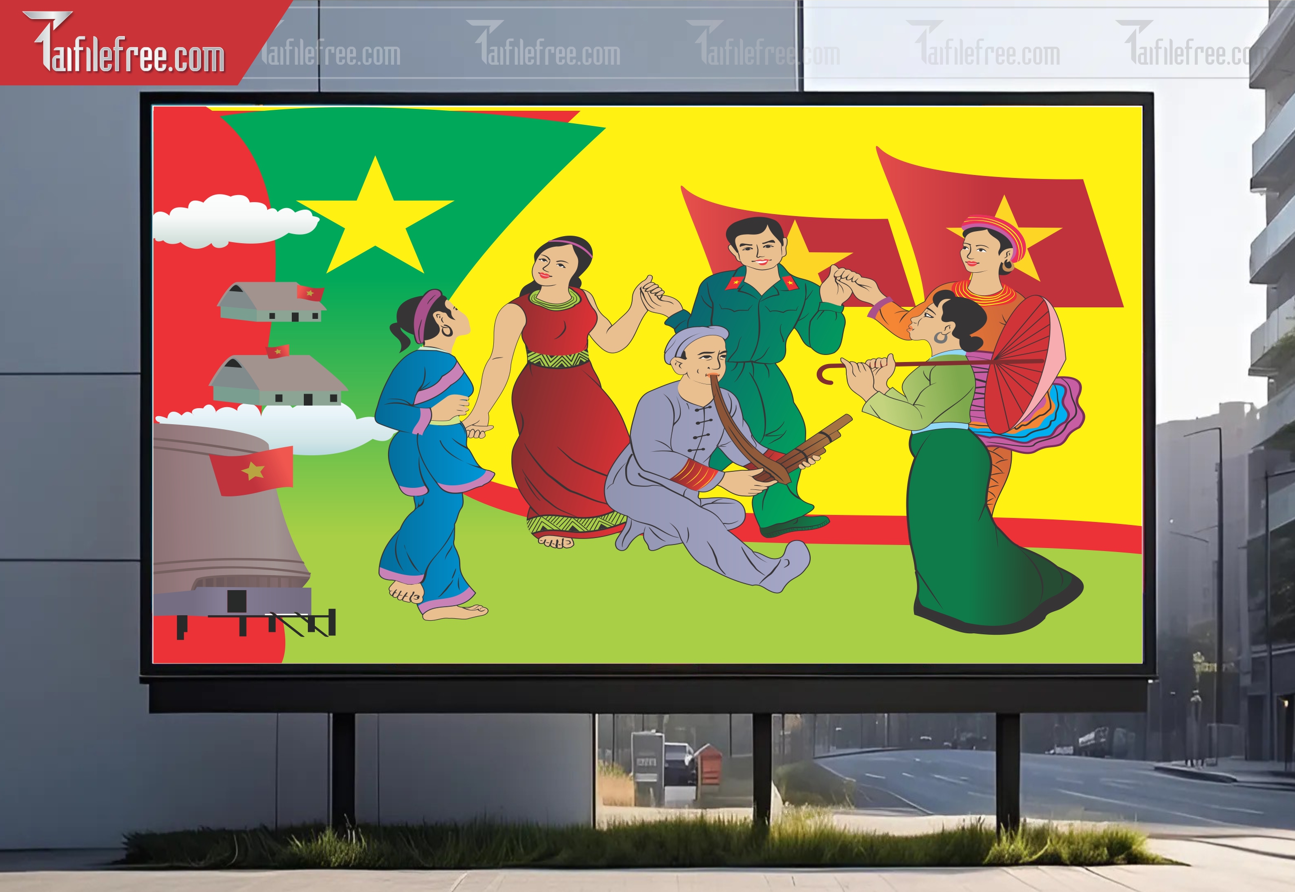 Banner Ngày Hội Đại Đoàn Kết Dân Tộc_CDT16
