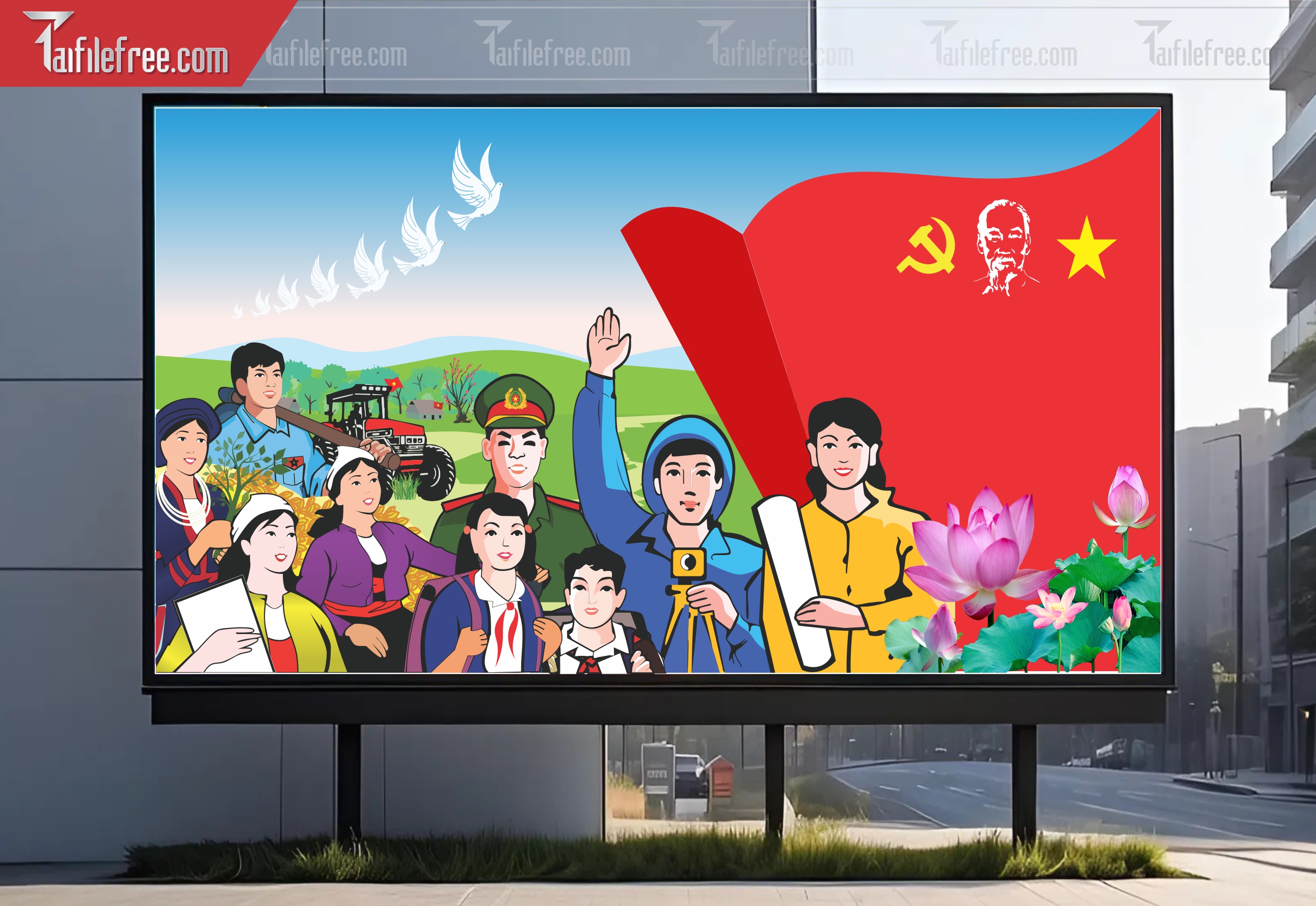 Banner Ngày Hội Đại Đoàn Kết Dân Tộc_CDT19