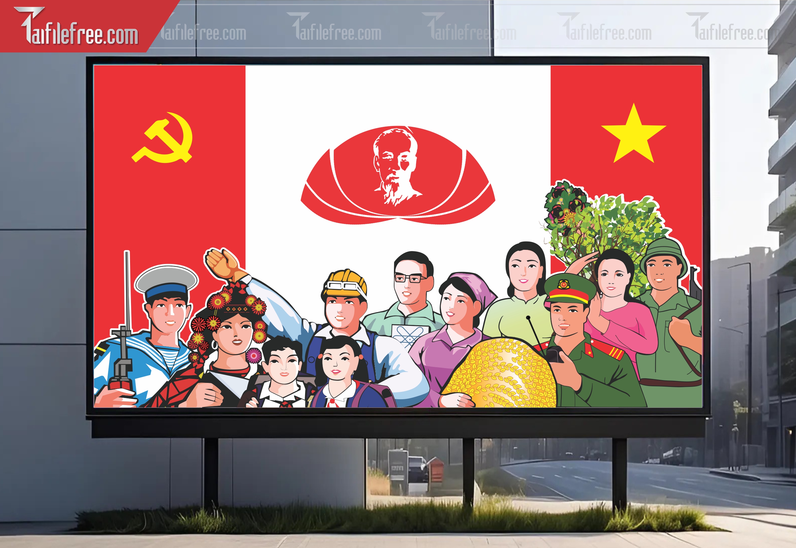 Banner Ngày Hội Đại Đoàn Kết Dân Tộc_CDT21