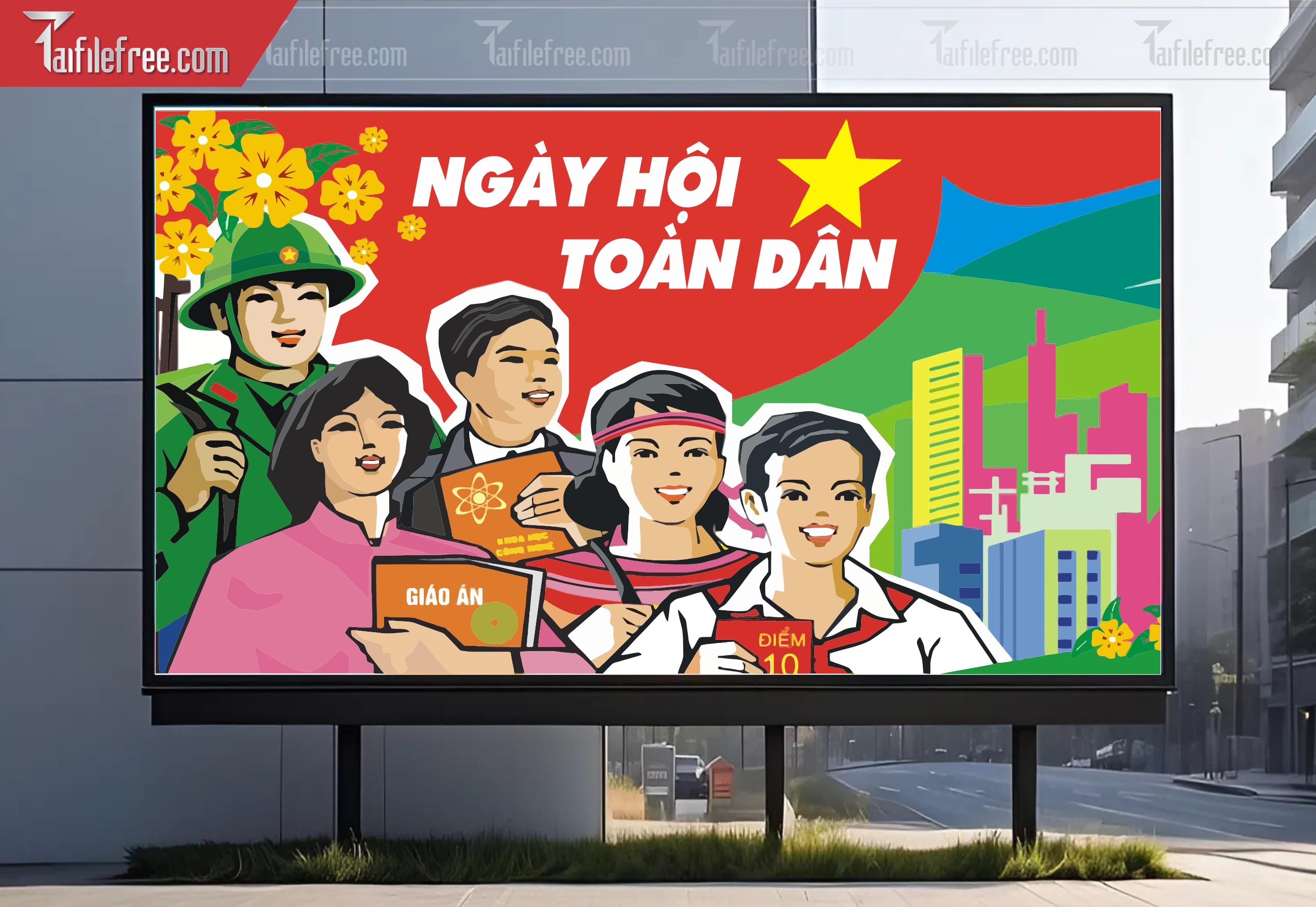 Banner Ngày Hội Đại Đoàn Kết Dân Tộc_CDT22
