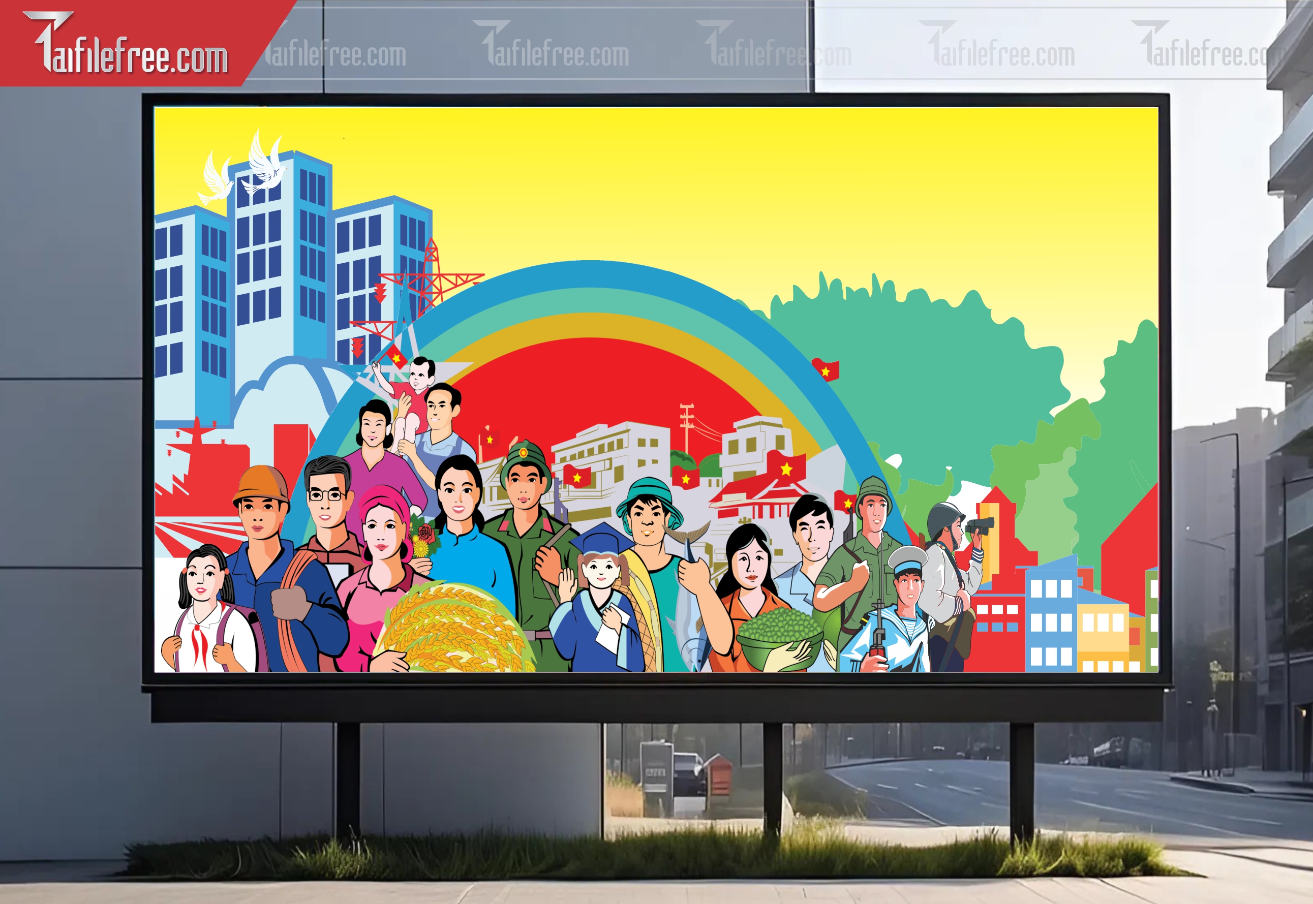 Banner Ngày Hội Đại Đoàn Kết Dân Tộc_CDT23