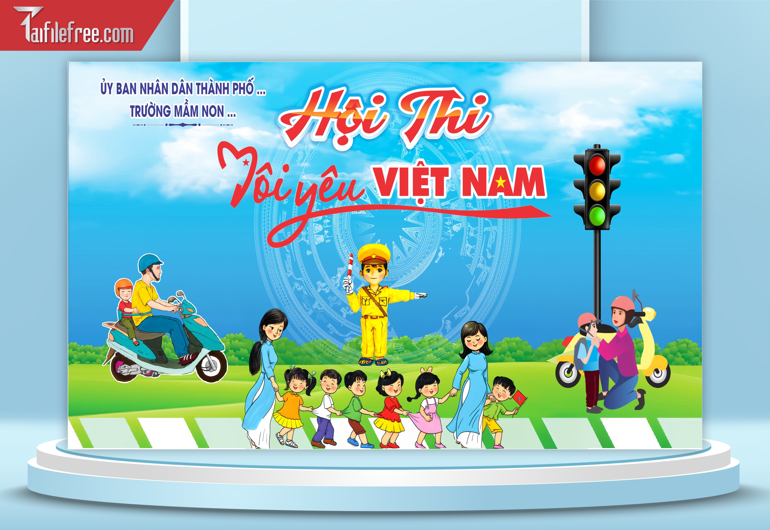 Phông Tuyên Truyền An Toàn Giao Thông CGT03