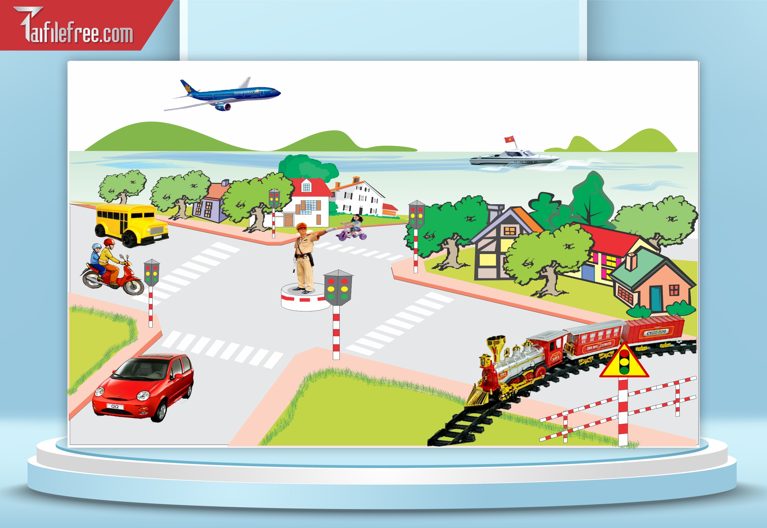 Maket Tuyên Truyền An Toàn Giao Thông CGT07