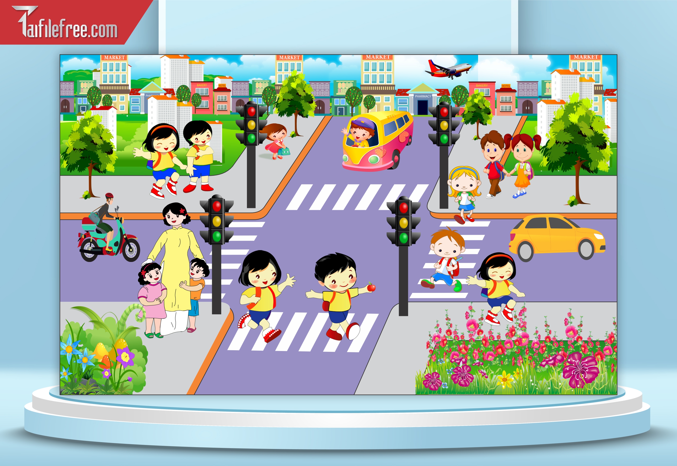 Maket Tuyên Truyền An Toàn Giao Thông CGT08