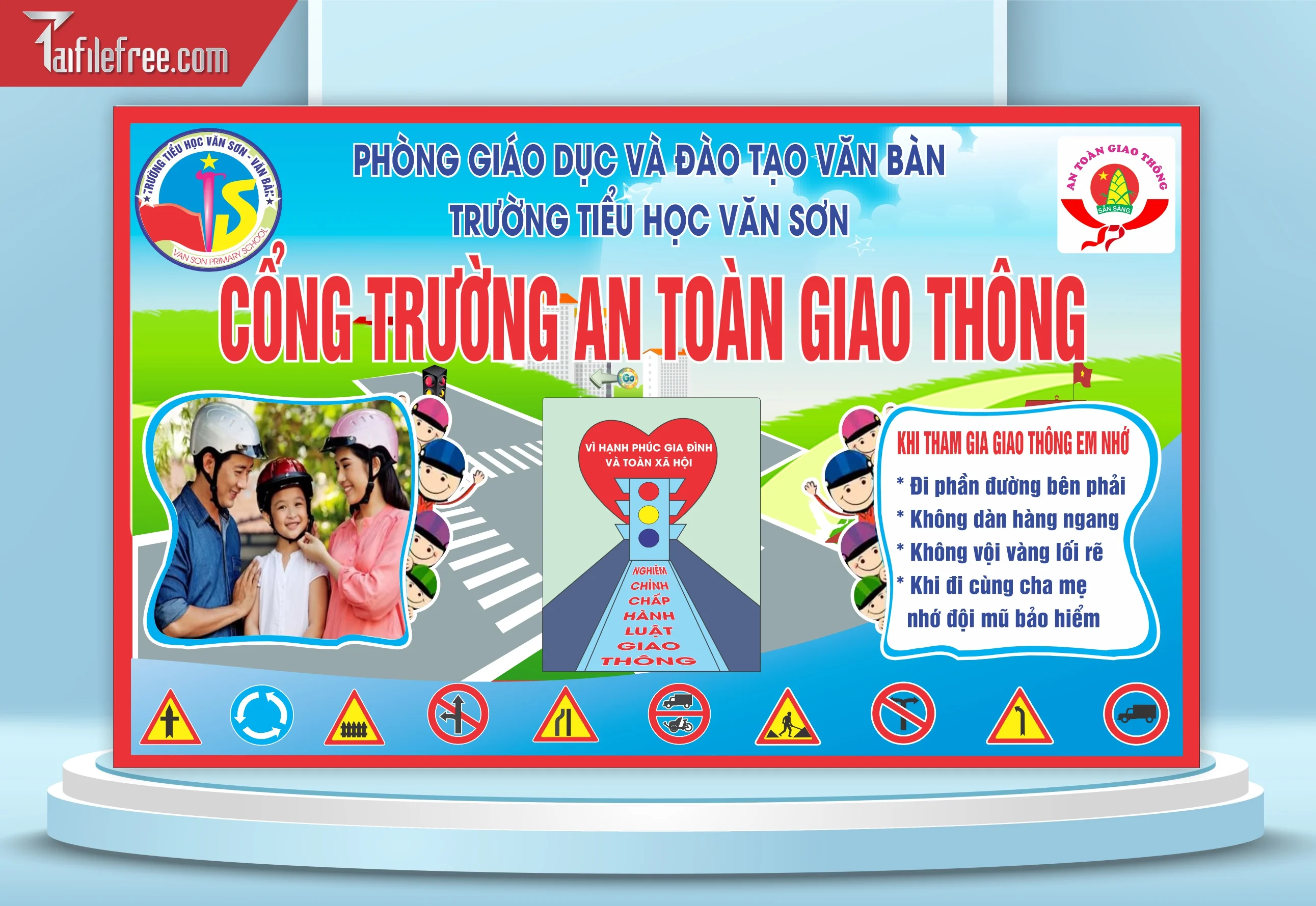Maket Tuyên Truyền An Toàn Giao Thông CGT12