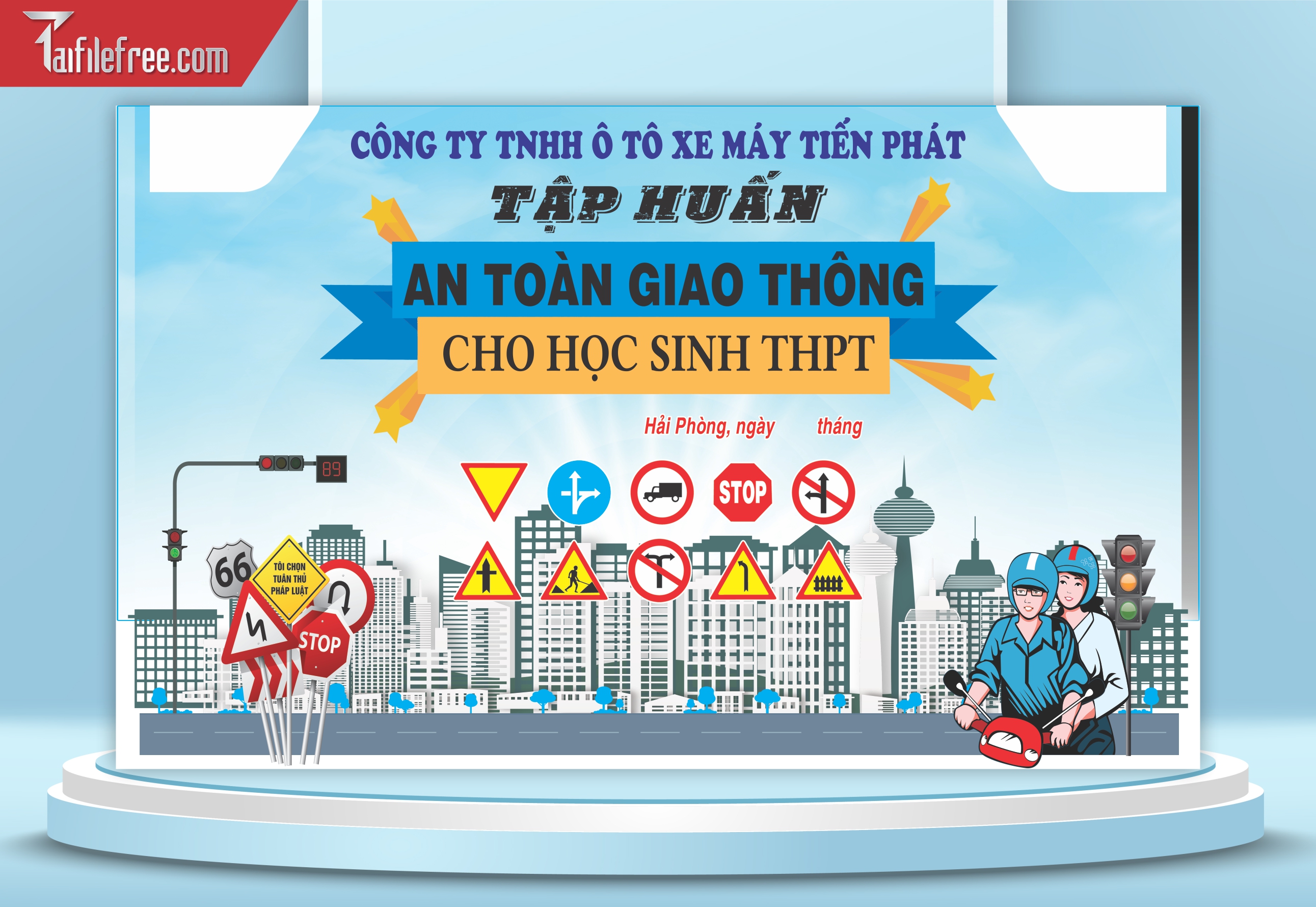 Maket Tuyên Truyền An Toàn Giao Thông CGT18