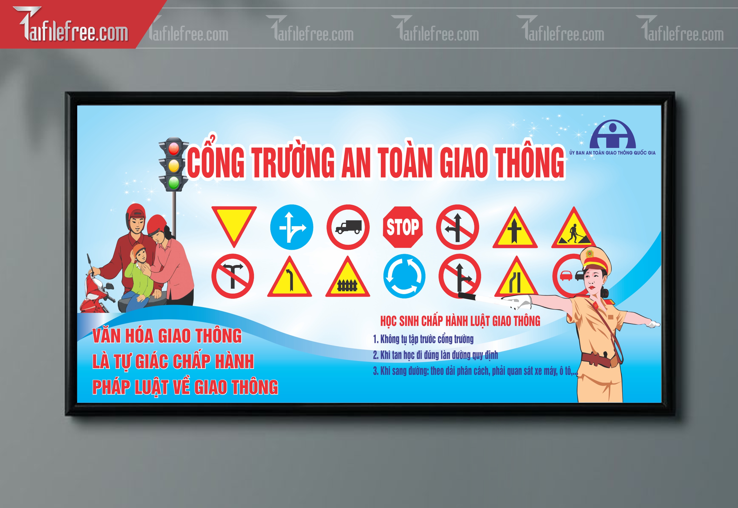 Banner Tuyên Truyền An Toàn Giao Thông CGT21