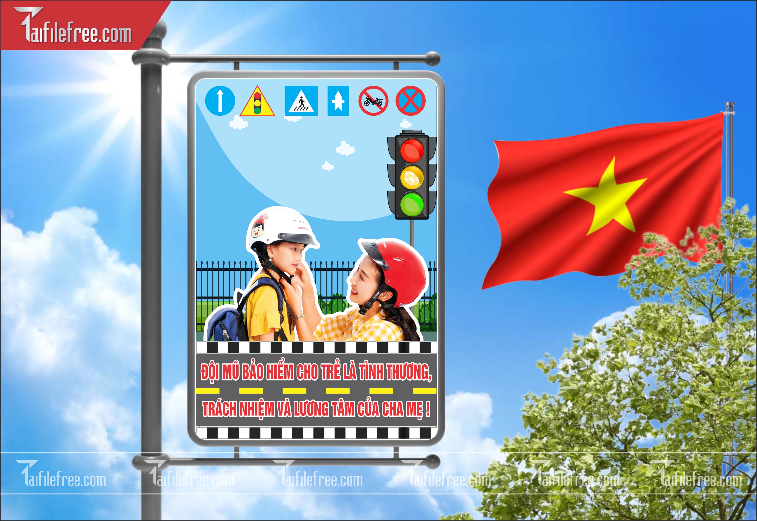 Banner Tuyên Truyền An Toàn Giao Thông CGT35