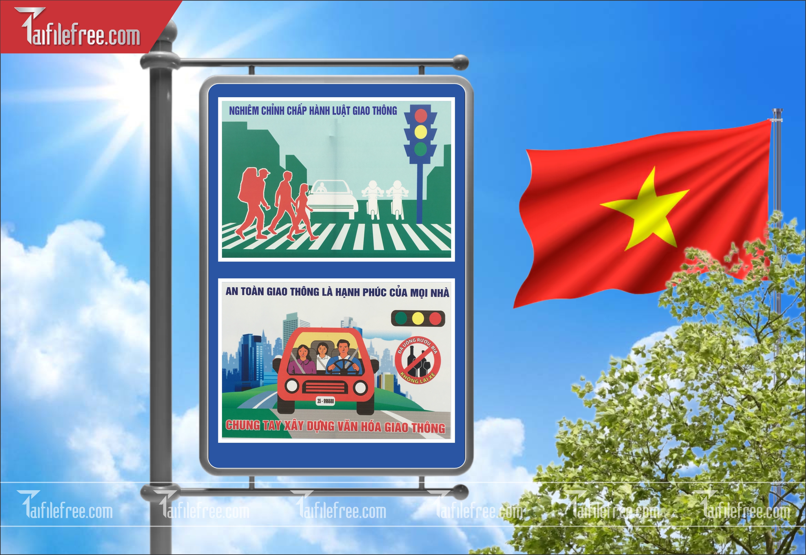 Banner Tuyên Truyền An Toàn Giao Thông CGT36