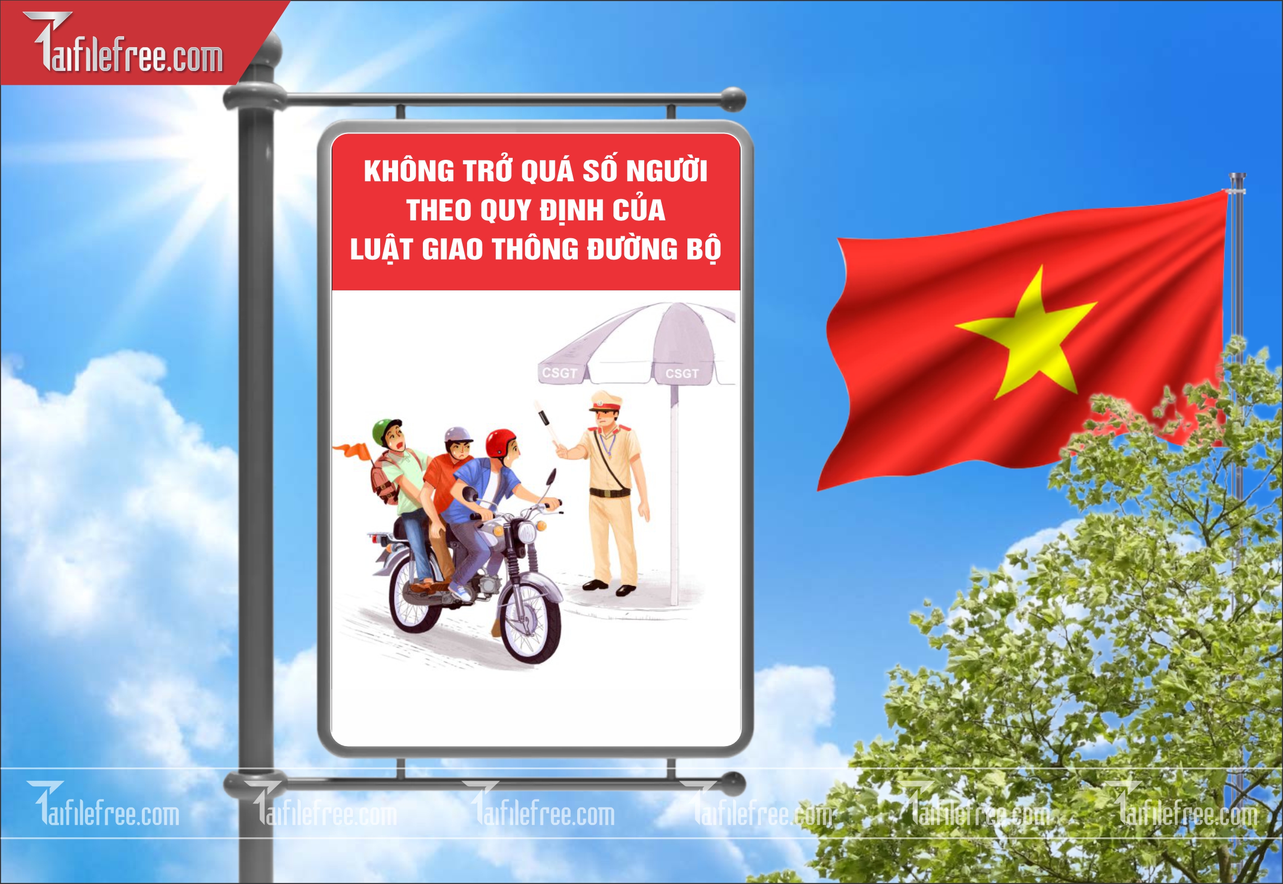 Banner Tuyên Truyền An Toàn Giao Thông CGT37