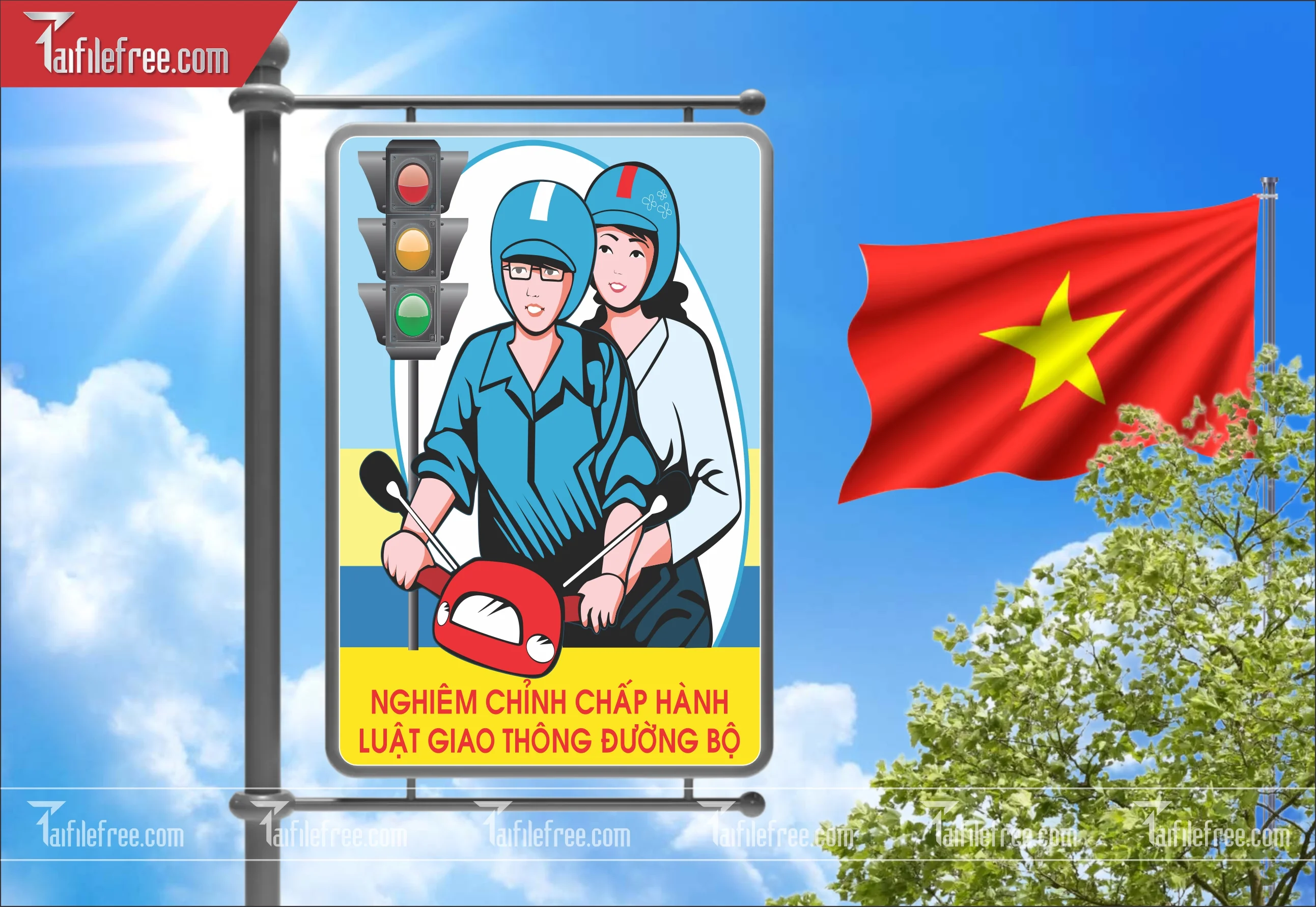 Banner Tuyên Truyền An Toàn Giao Thông CGT38