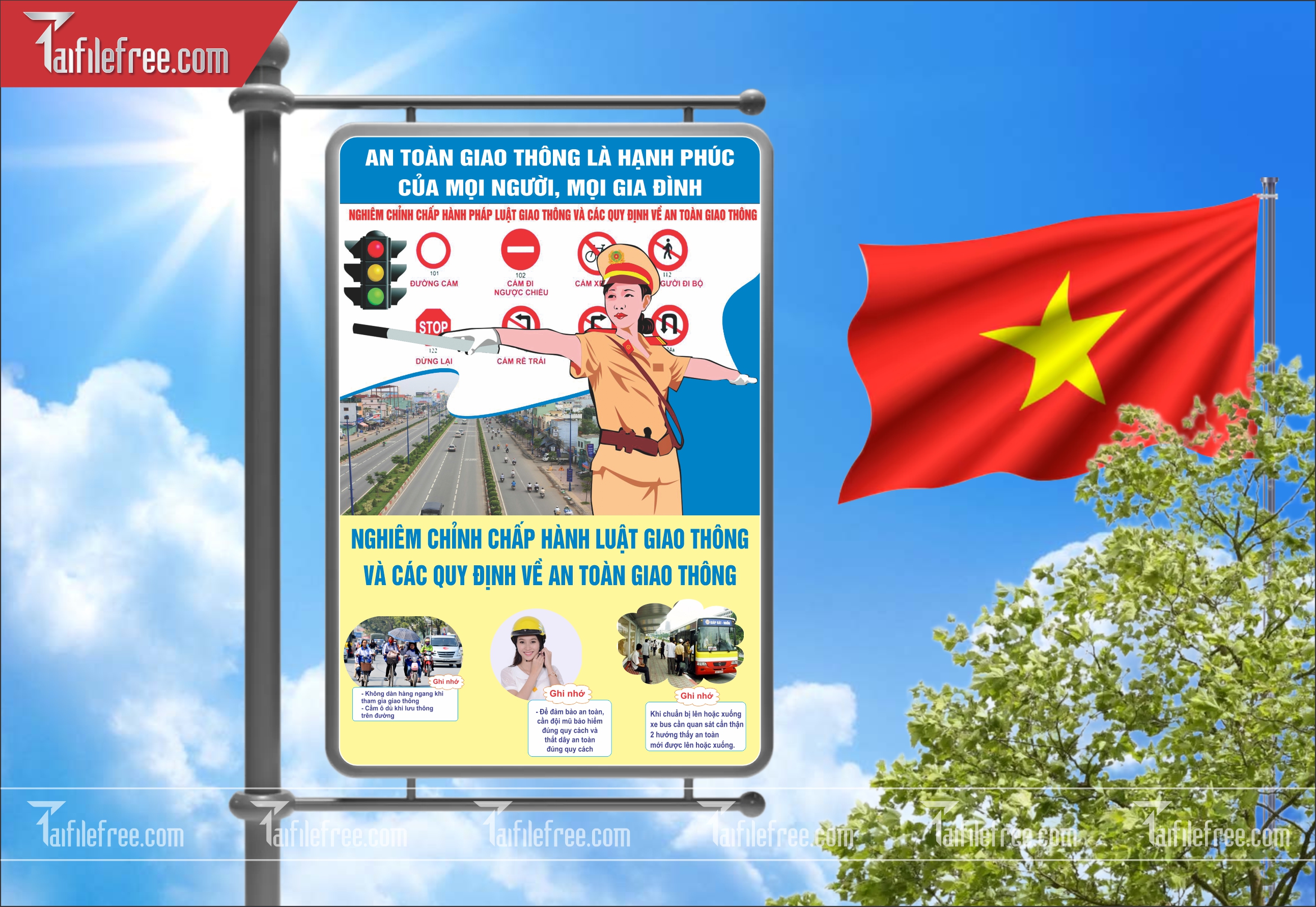 Banner Tuyên Truyền An Toàn Giao Thông CGT39