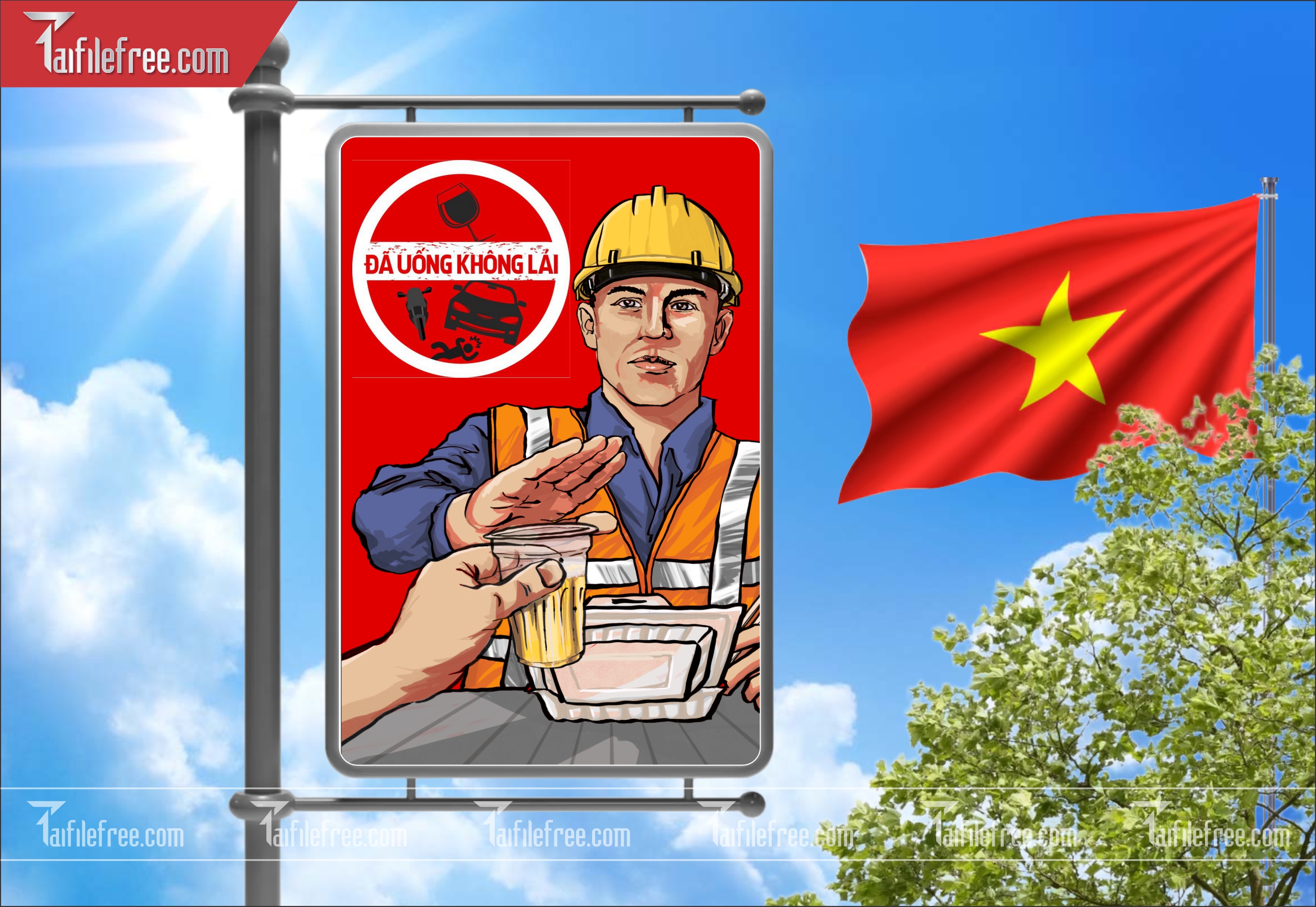Banner Tuyên Truyền An Toàn Giao Thông CGT40