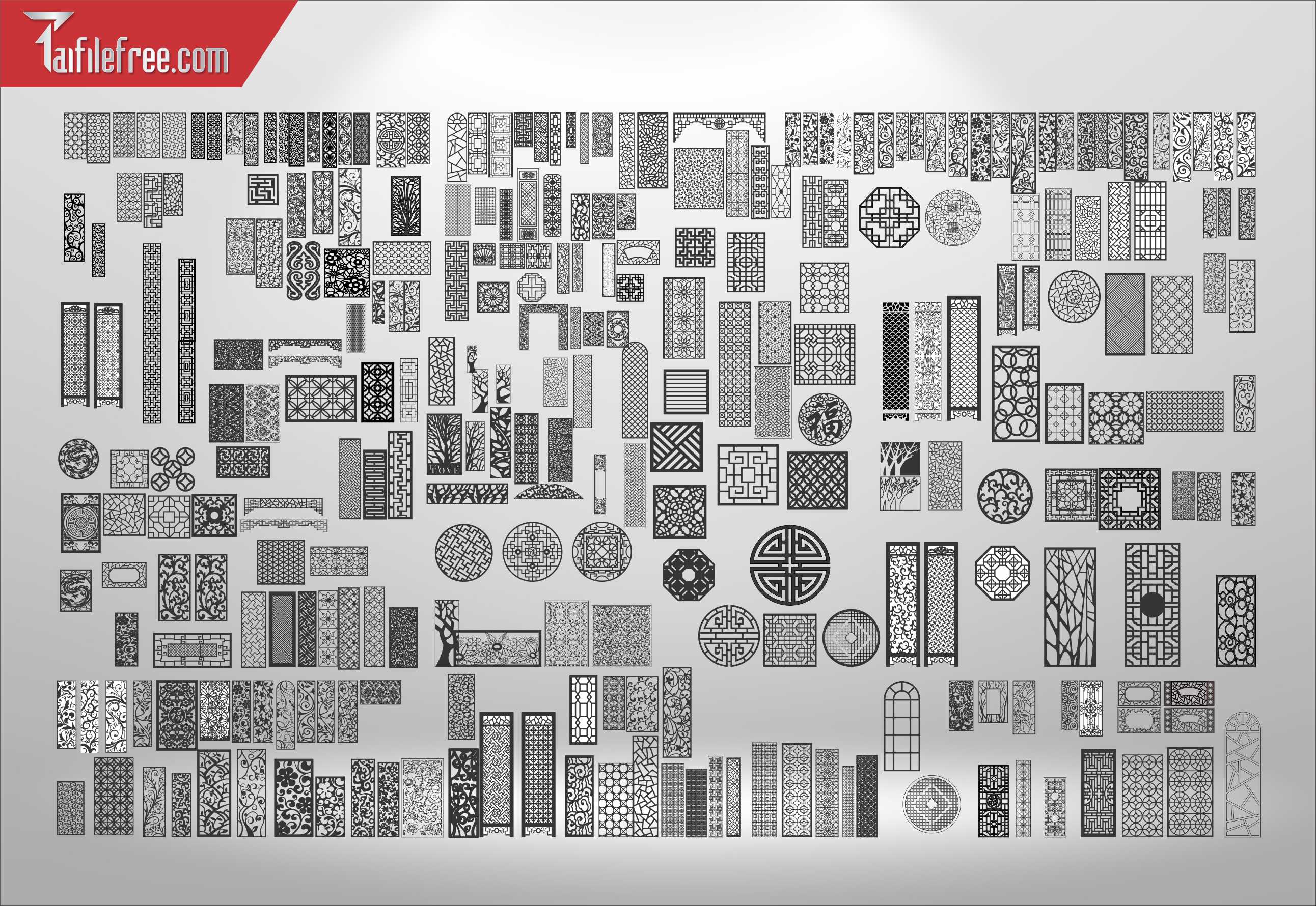 File Vector CNC Hoa Văn Vách Ngăn_CNC107