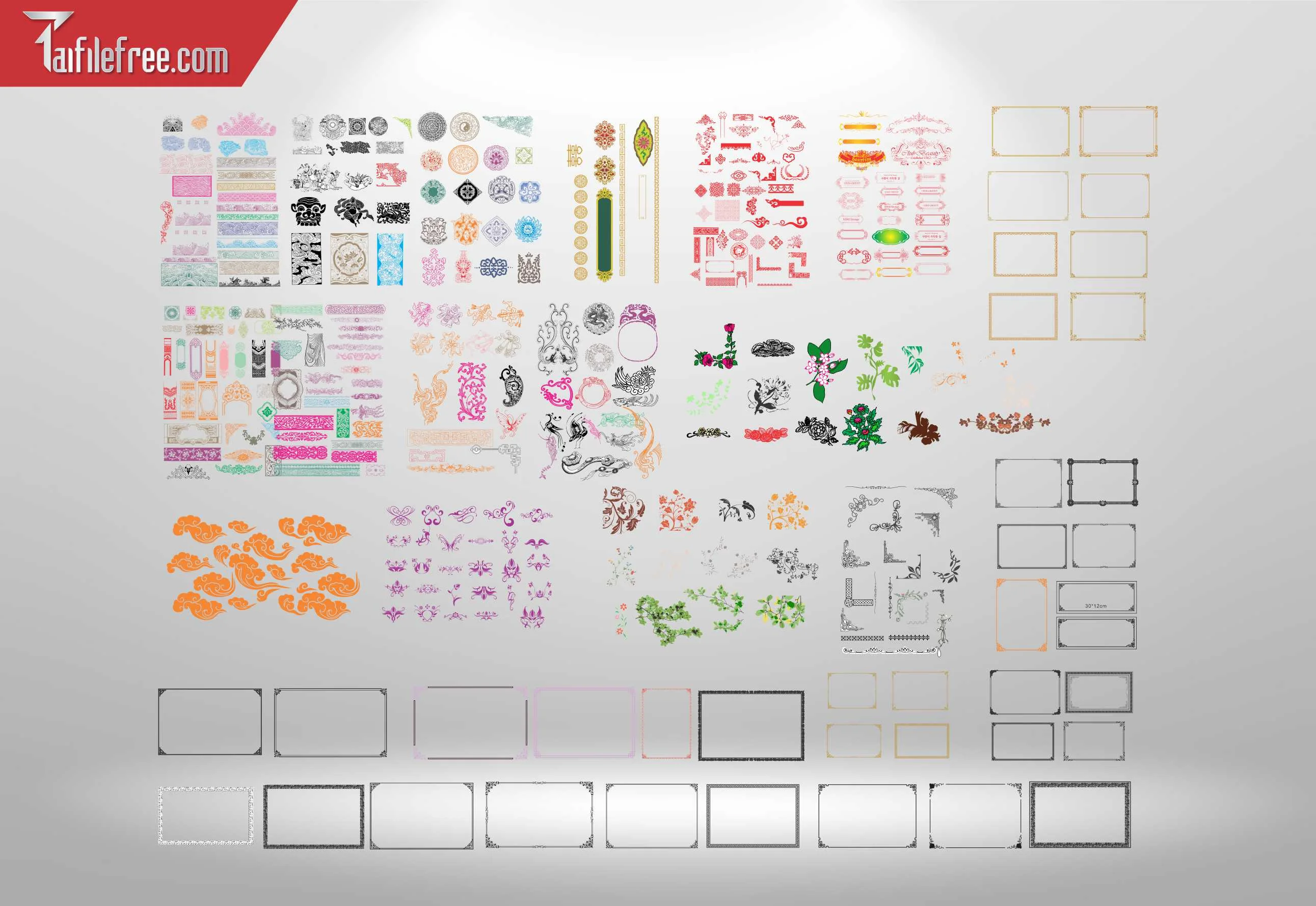 File Vector CNC Hoa Văn, Góc Hoa Văn_CNC109