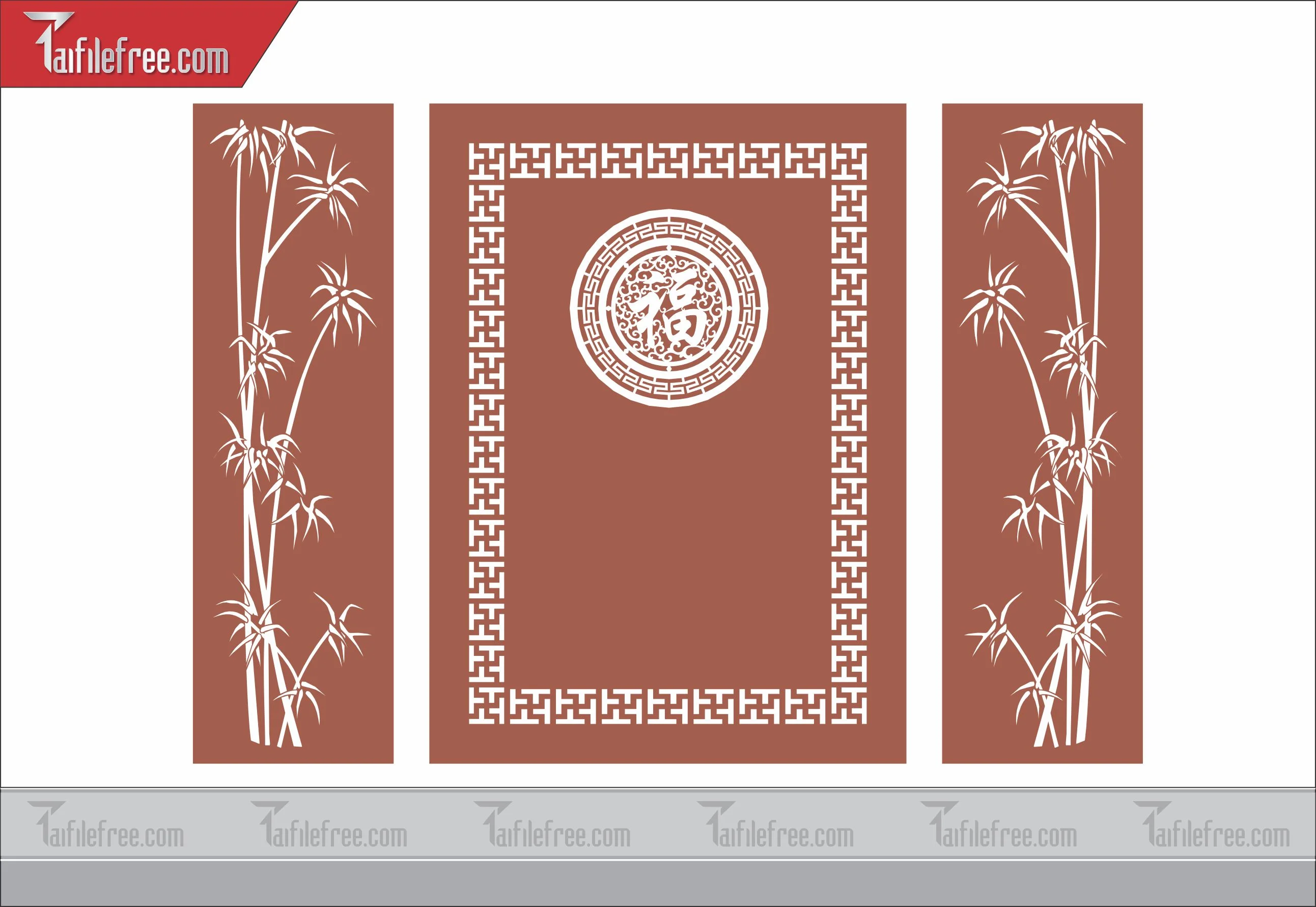 Mẫu File Vector Hoa Văn Cắt CNC Đẹp, Vách CNC_CNC17