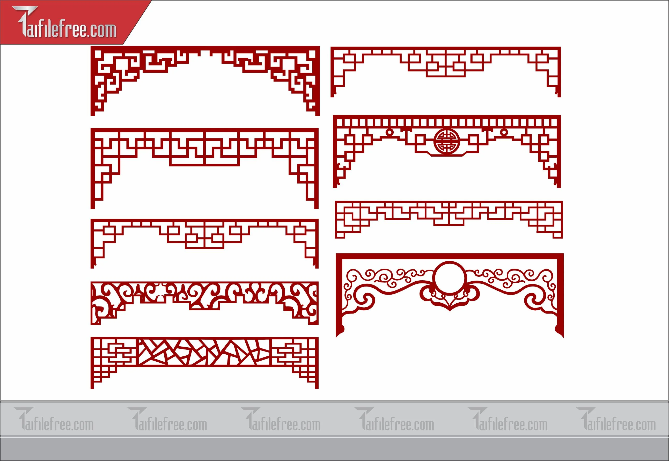 Mẫu File Vector Hoa Văn Cắt CNC Đẹp, Vách CNC_CNC33