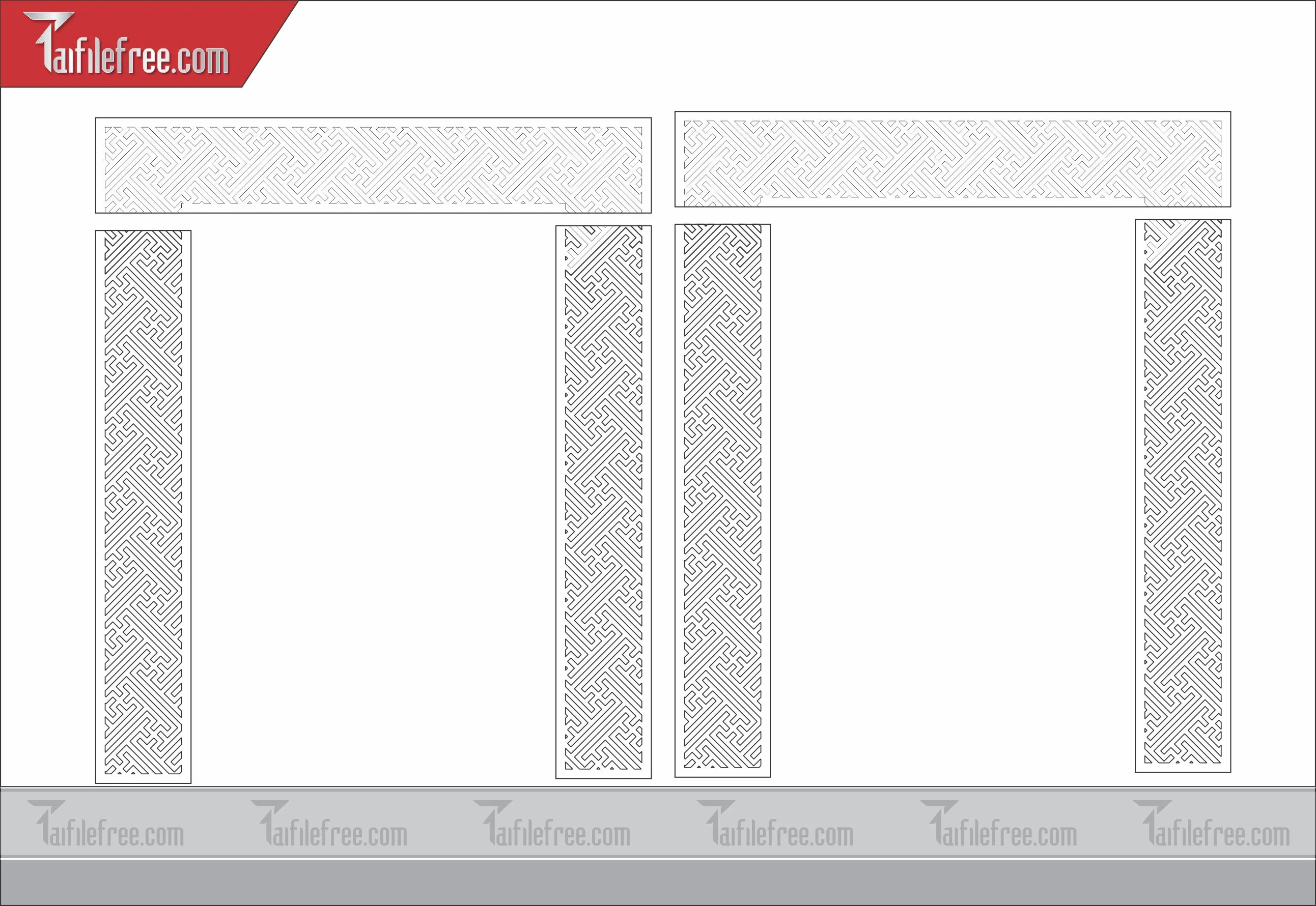 Mẫu File Vector Hoa Văn Cắt CNC Đẹp, CNC Vách Ngăn_CNC48