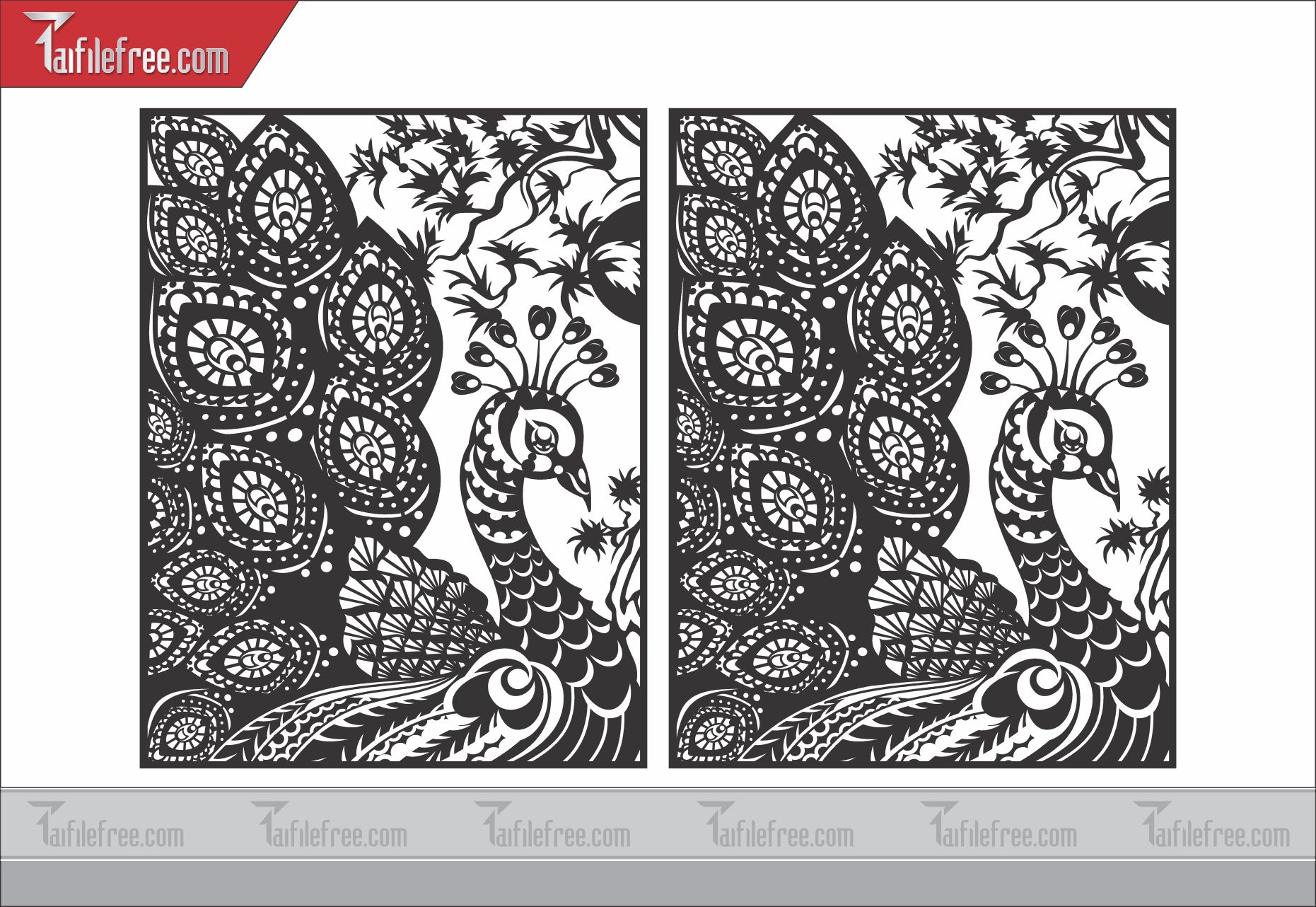 Mẫu File Vector Hoa Văn Cắt CNC Đẹp, Vách Ngăn CNC_CNC49