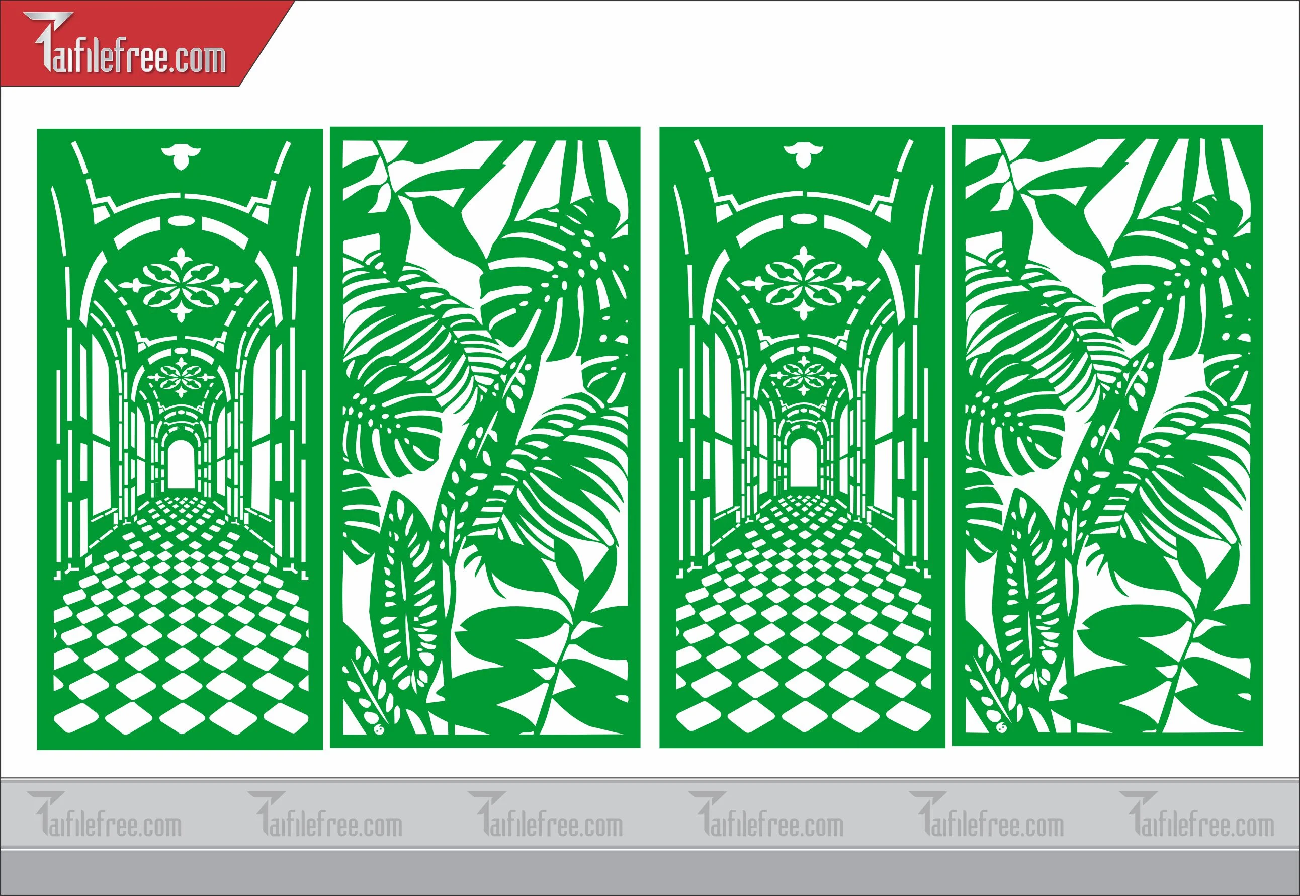 Mẫu File Vector Hoa Văn Cắt CNC Đẹp, Vách Ngăn_CNC51