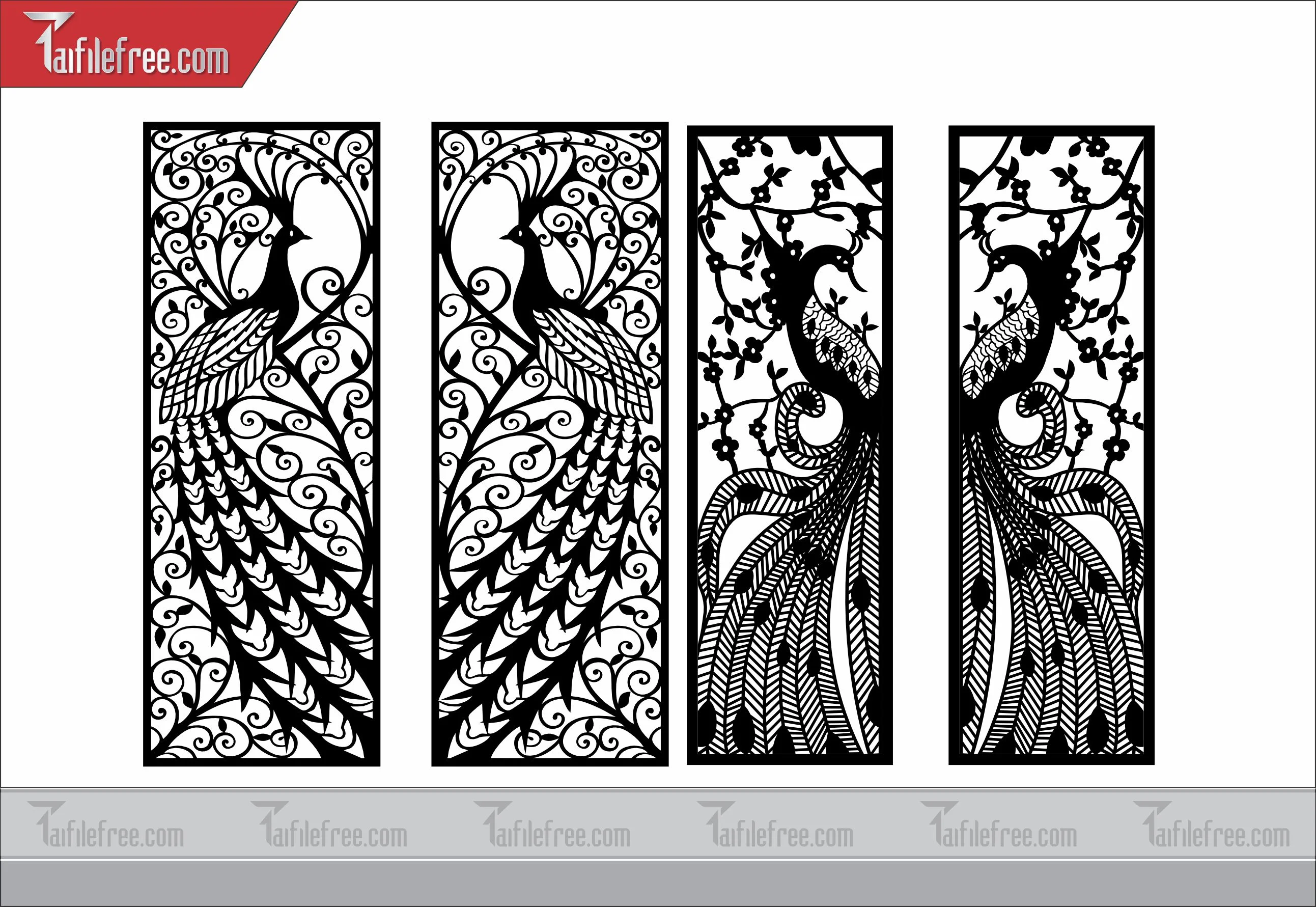 Mẫu File Vector Hoa Văn Cắt CNC Đẹp, Vách Ngăn_CNC53