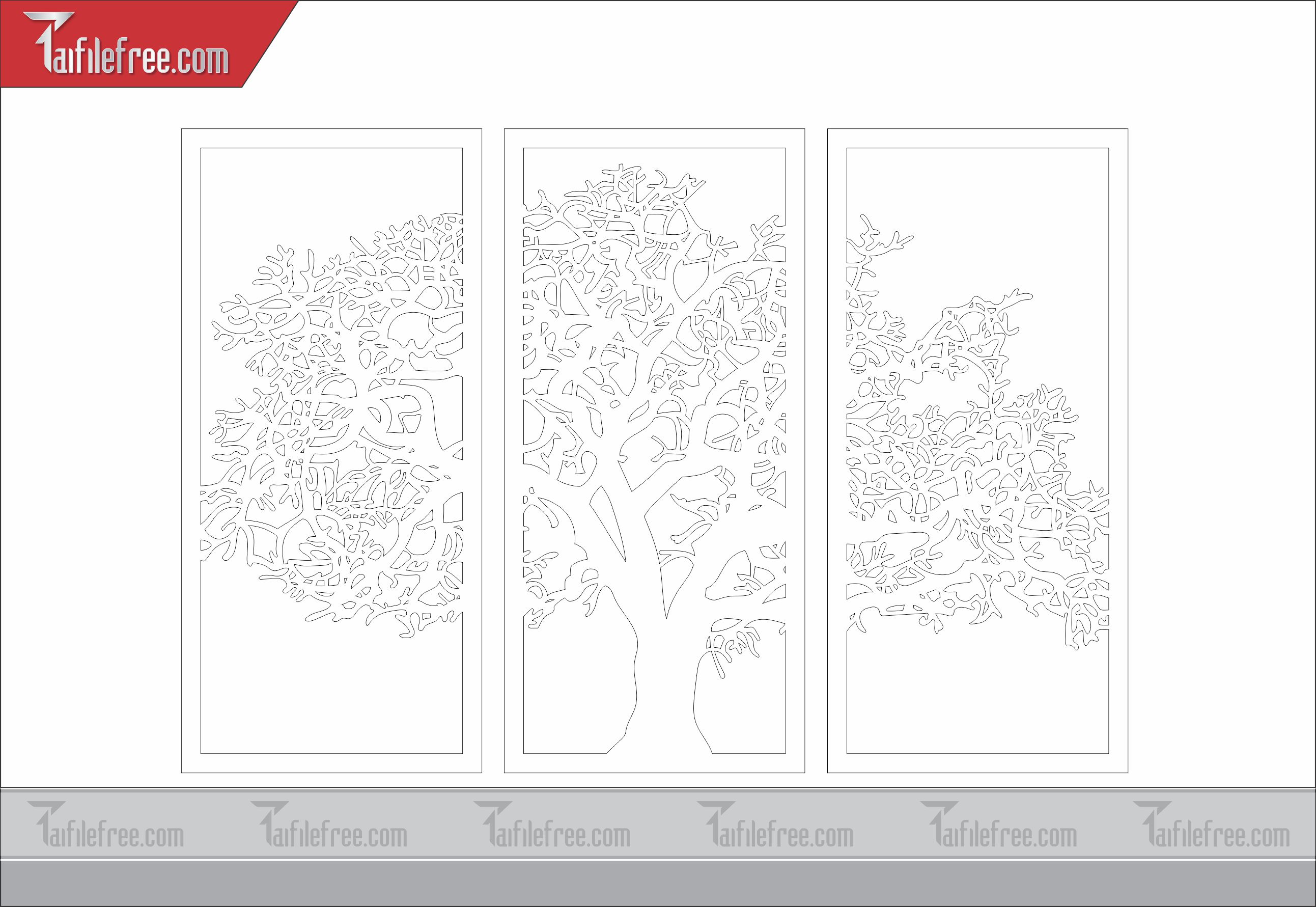 Mẫu File Vector Hoa Văn Cắt CNC Đẹp, Vách Ngăn_CNC59