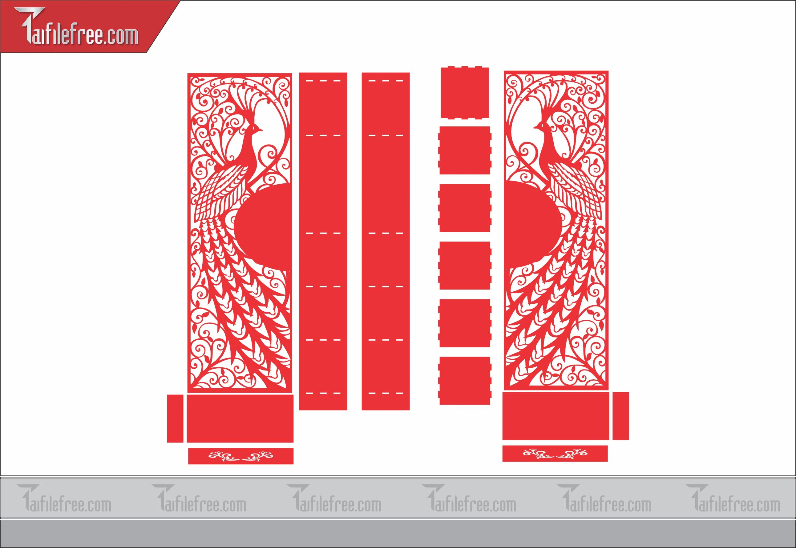 Mẫu File Vector Hoa Văn Cắt CNC Đẹp, Vách Ngăn_CNC62