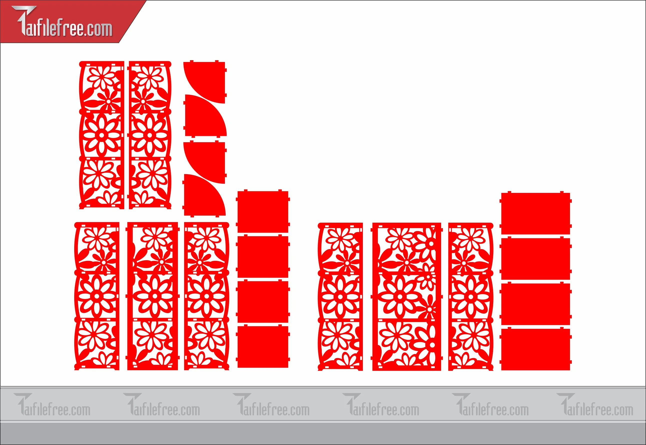 Mẫu File Vector Hoa Văn Cắt CNC Đẹp, Vách Ngăn_CNC66