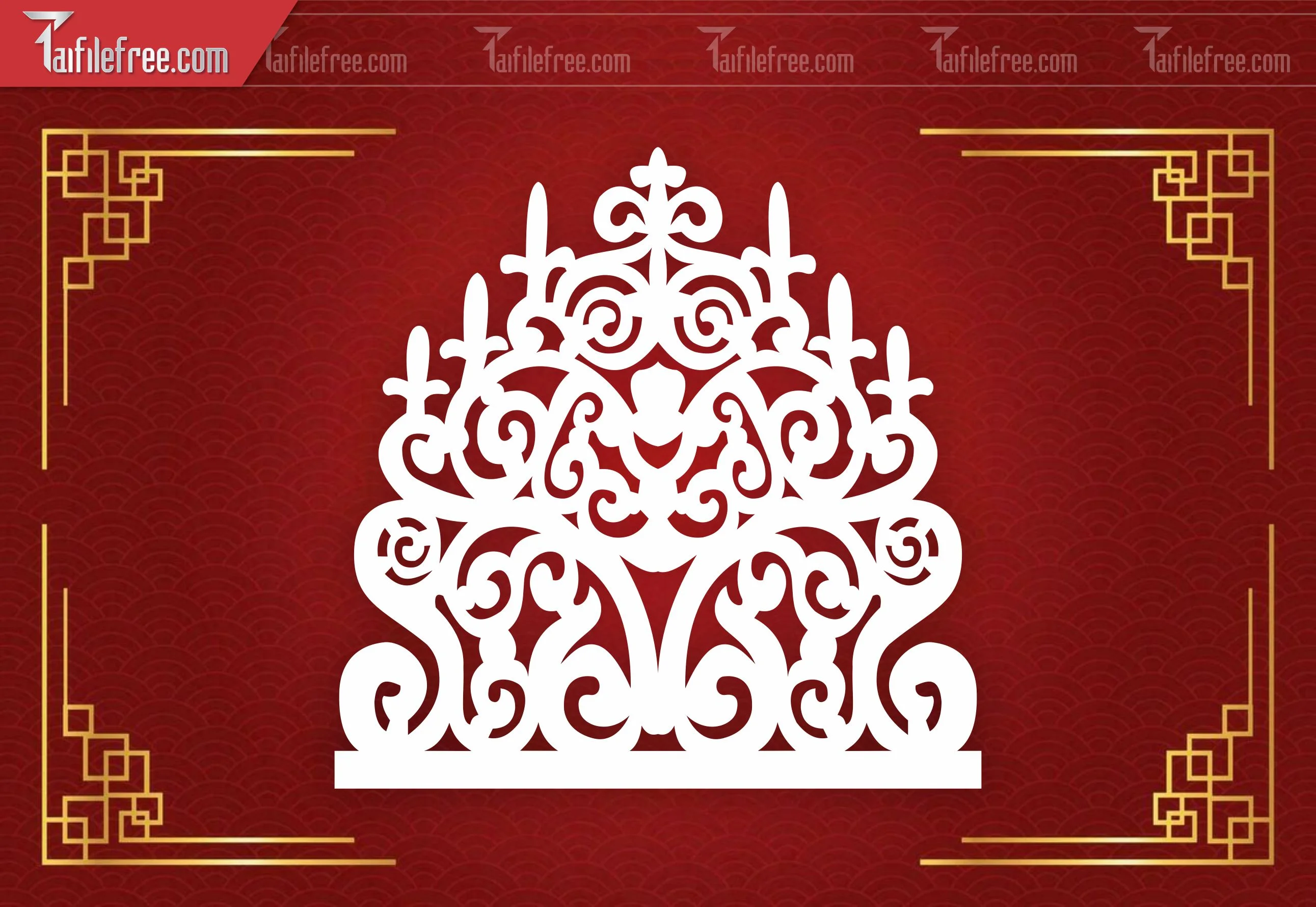 Mẫu File Vector Hoa Văn Cổng Cưới Cắt CNC Đẹp CNC_CNC 86