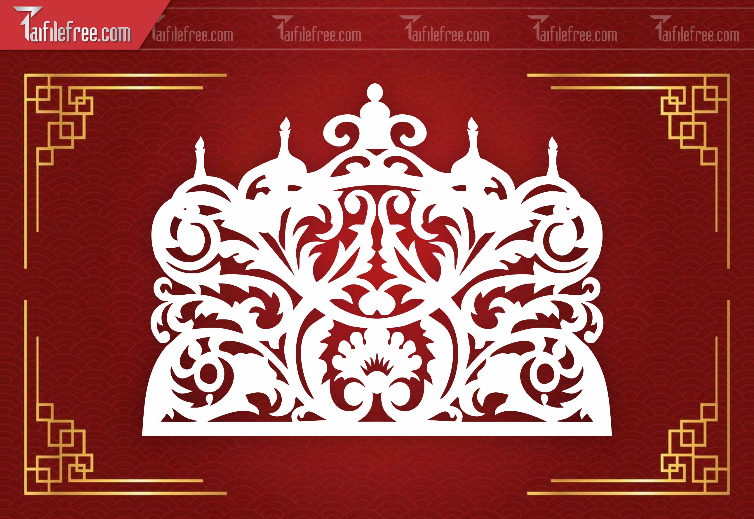 Mẫu File Vector Hoa Văn Cổng Cưới Cắt CNC Đẹp CNC_CNC 87