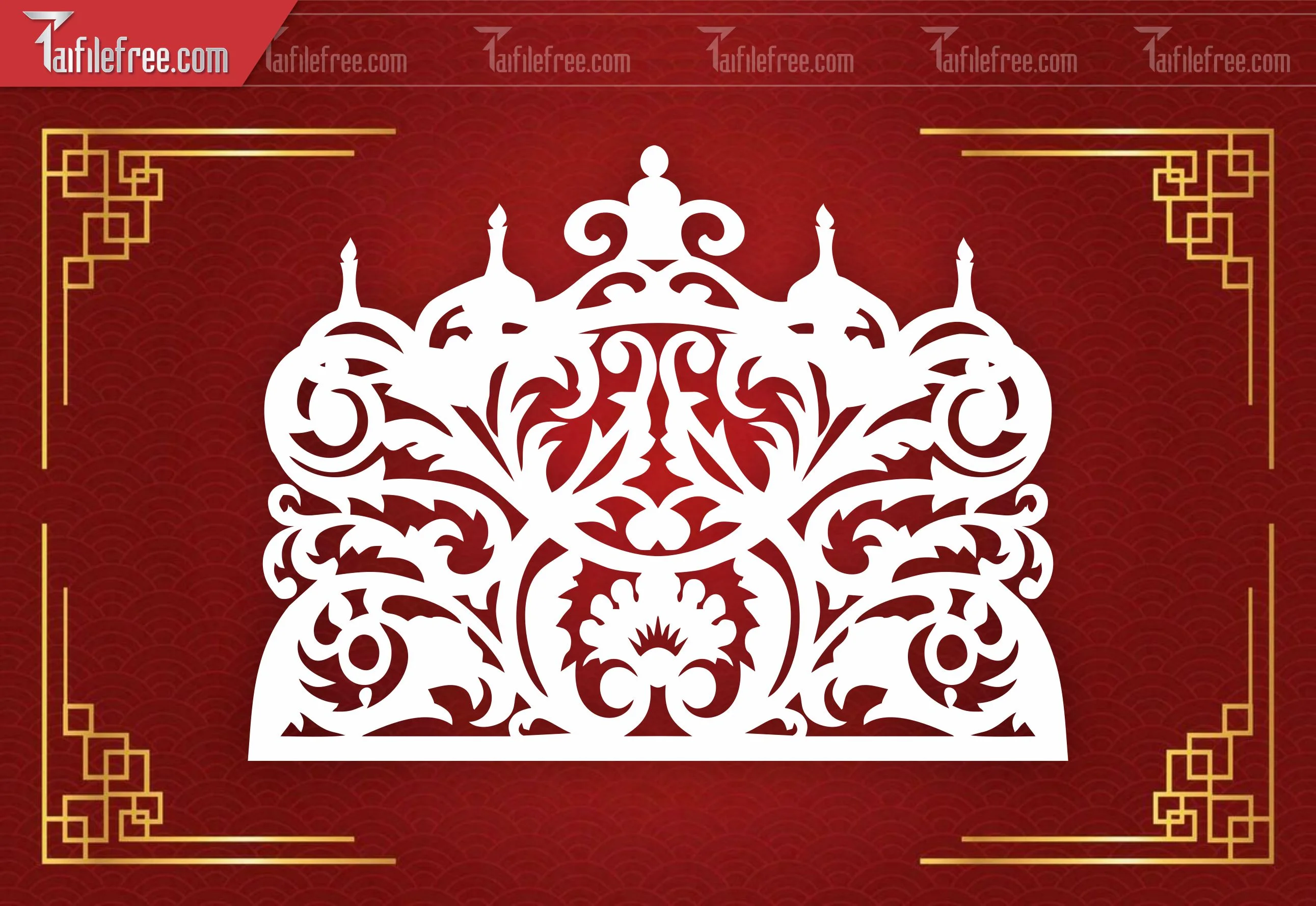 Mẫu File Vector Hoa Văn Cổng Cưới Cắt CNC Đẹp CNC_CNC 87