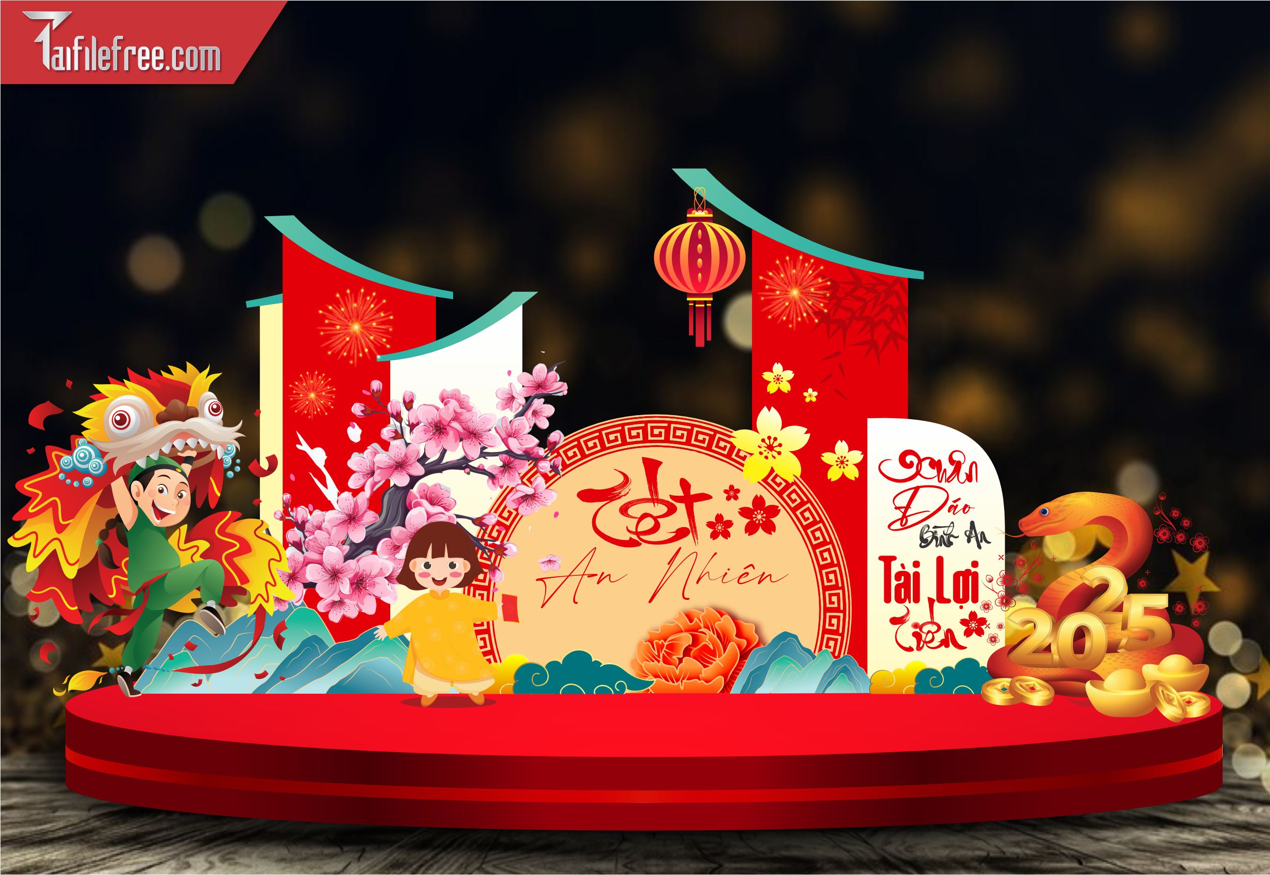 Tiều Cảnh Trang Trí Tết Nguyên Đán CT03