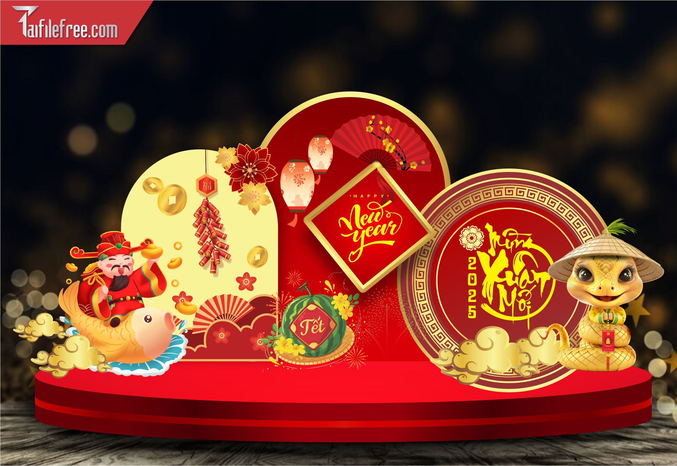 Tiều Cảnh Trang Trí Tết Nguyên Đán CT05