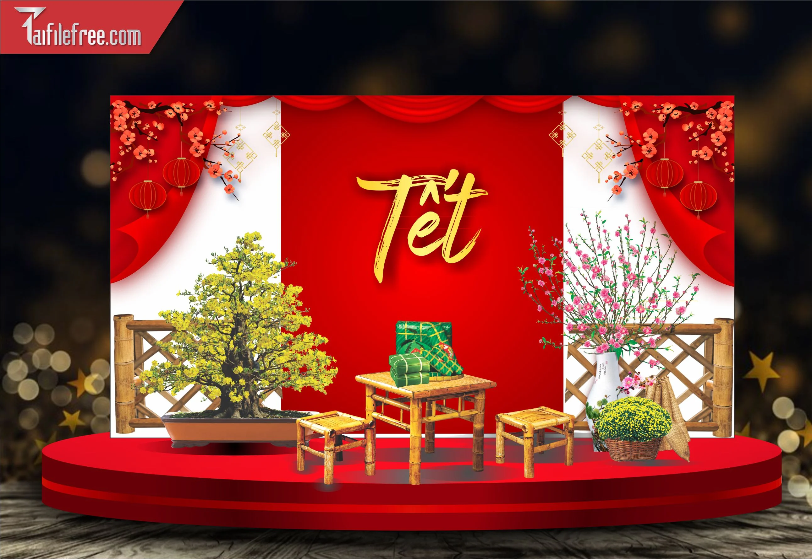 Tiều Cảnh Trang Trí Tết Nguyên Đán CT14