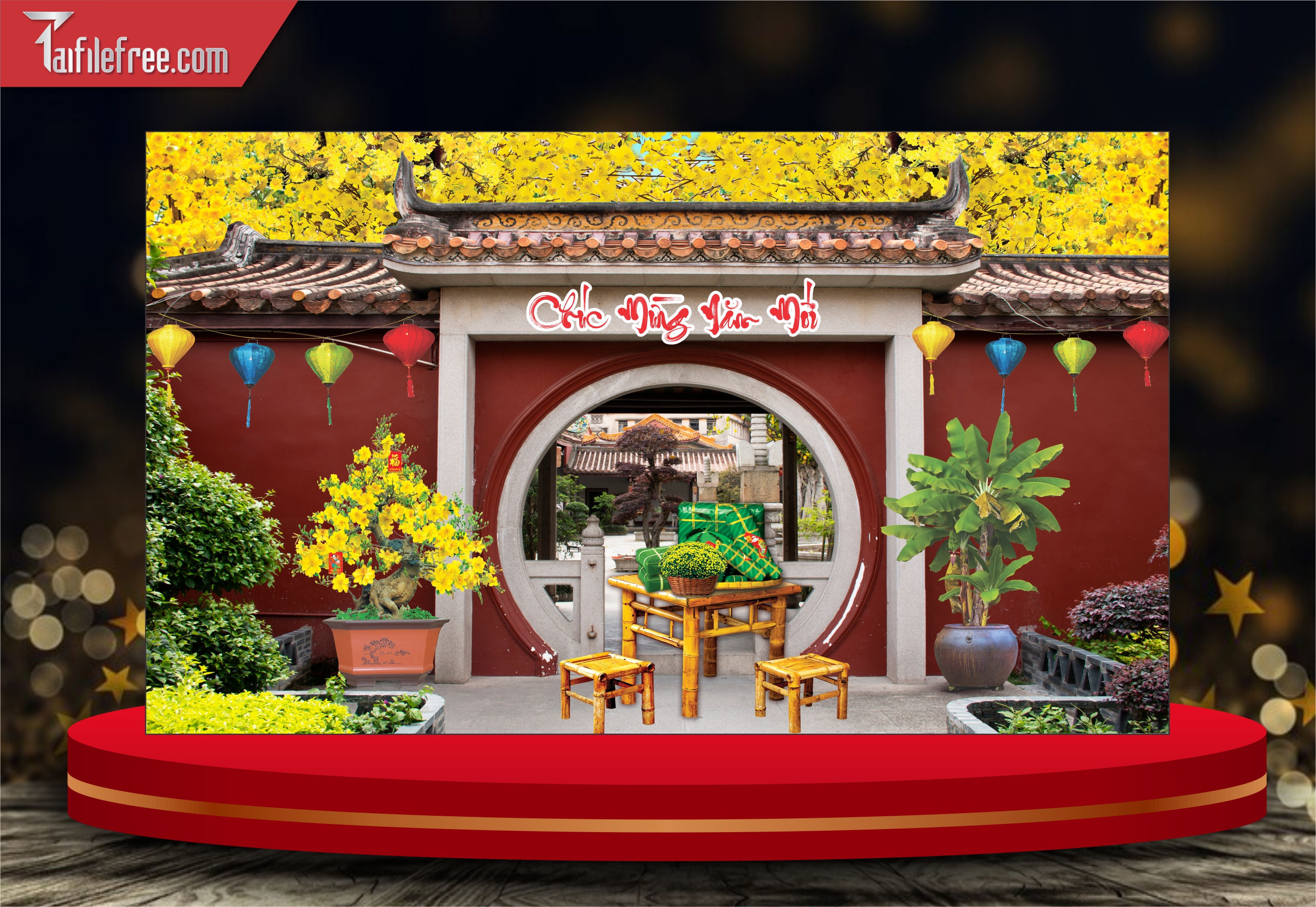 Tiều Cảnh Trang Trí Tết Nguyên Đán CT35