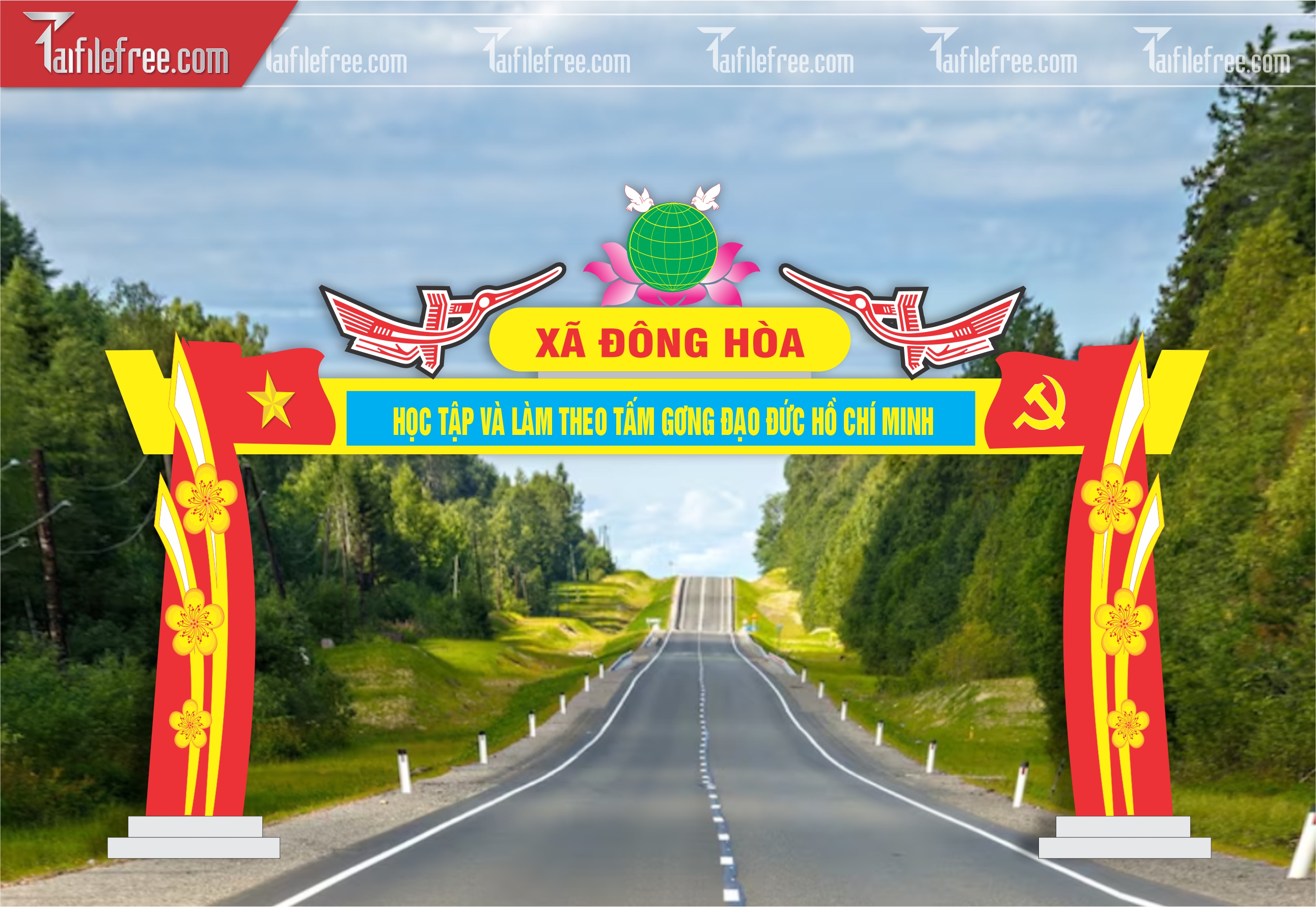 Mẫu Cổng Chào Trang Trí Tết CT39