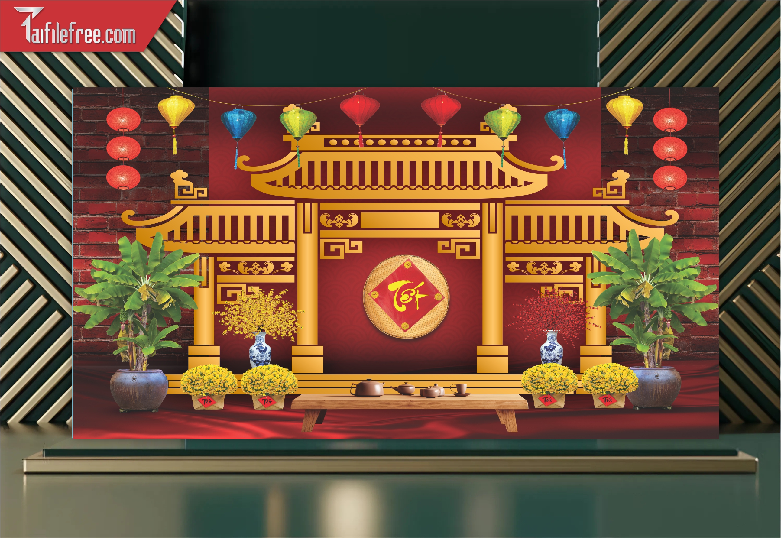 Tiều Cảnh Trang Trí Tết Nguyên Đán CT47