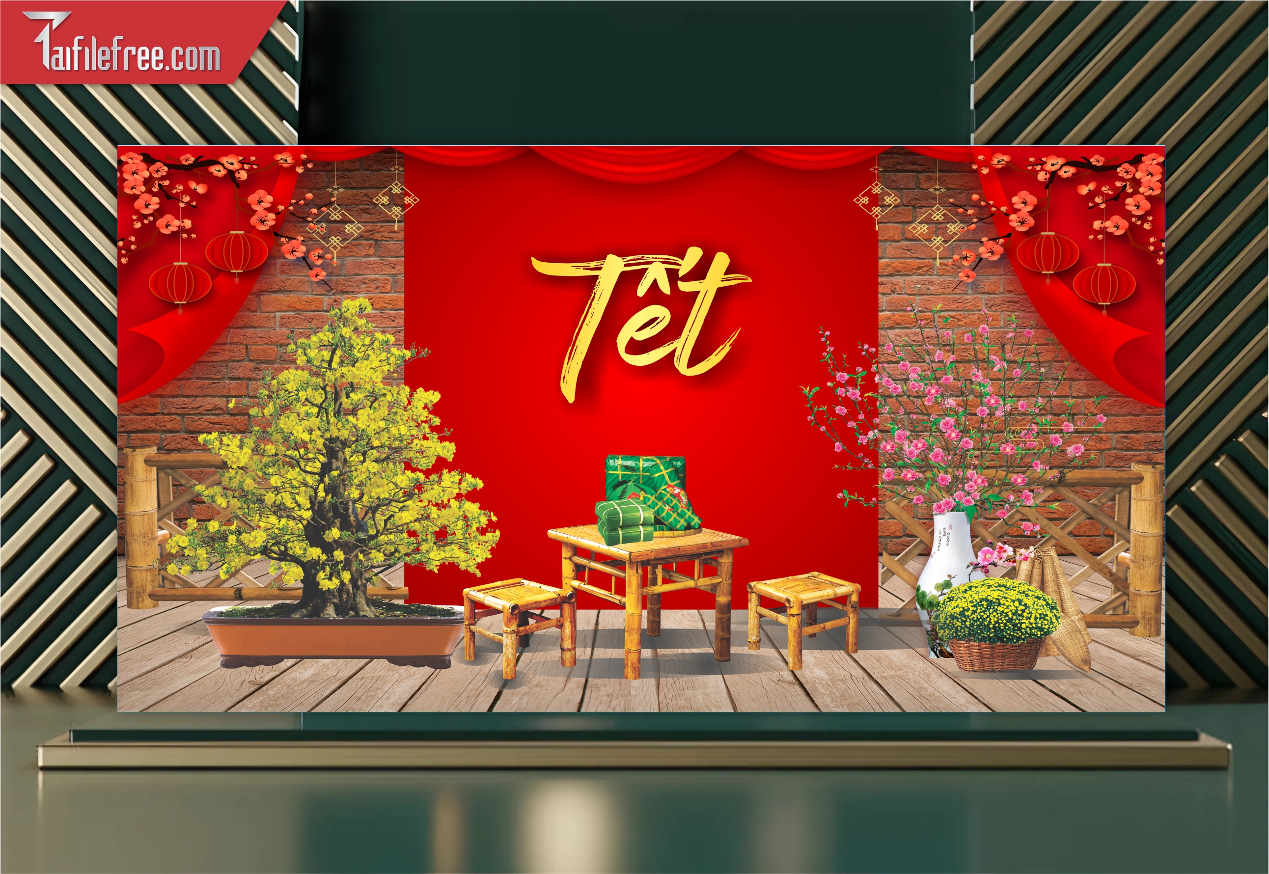 Tiều Cảnh Trang Trí Tết Nguyên Đán CT54